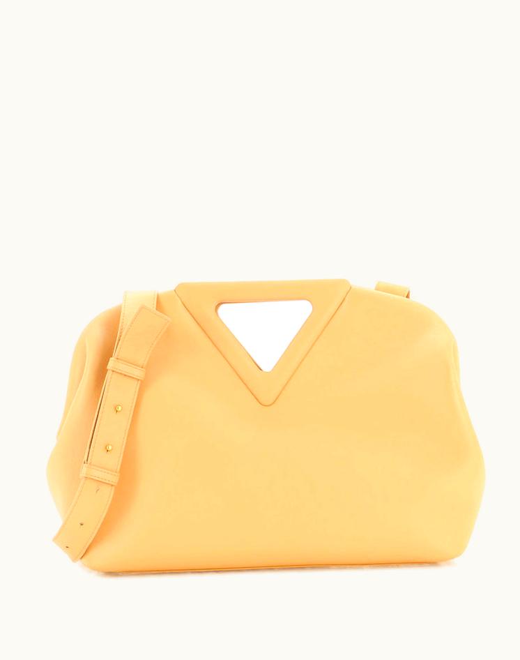 Bottega Veneta Bottega Veneta Point Shoulder Bag Leather Medium Neutral