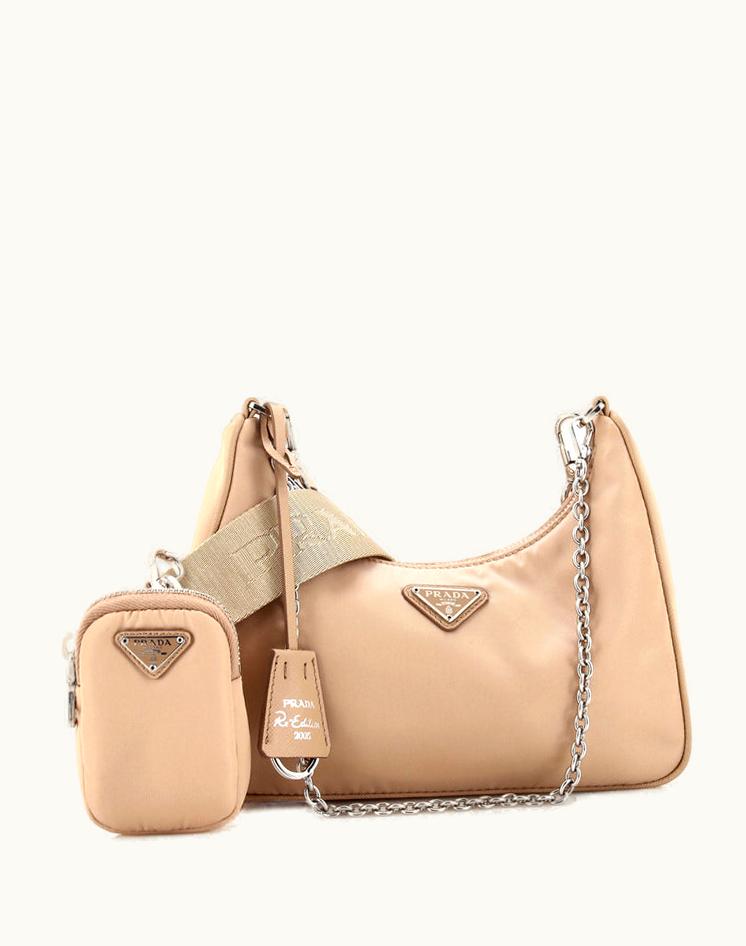 Prada Prada Re-Edition 2005 Shoulder Bag Tessuto Small Nylon Gold