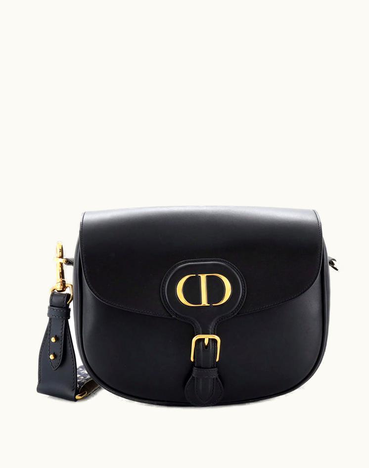 Dior Christian Dior Bobby Flap Bag Leather Large Black Luxe
