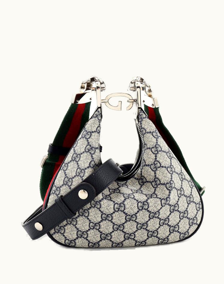 Gucci Gucci Attache Shoulder Bag GG Coated Canvas Small