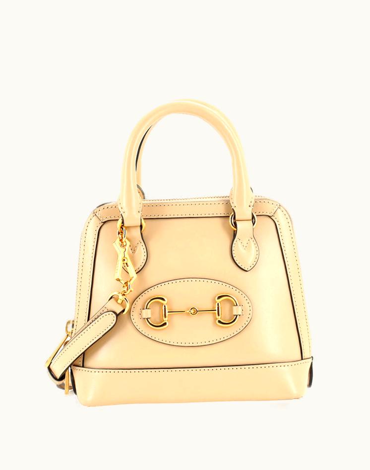 Gucci Gucci Horsebit 1955 Top Handle Bag Leather Mini