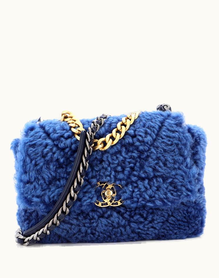 Chanel Chanel 19 Flap Bag Shearling Medium