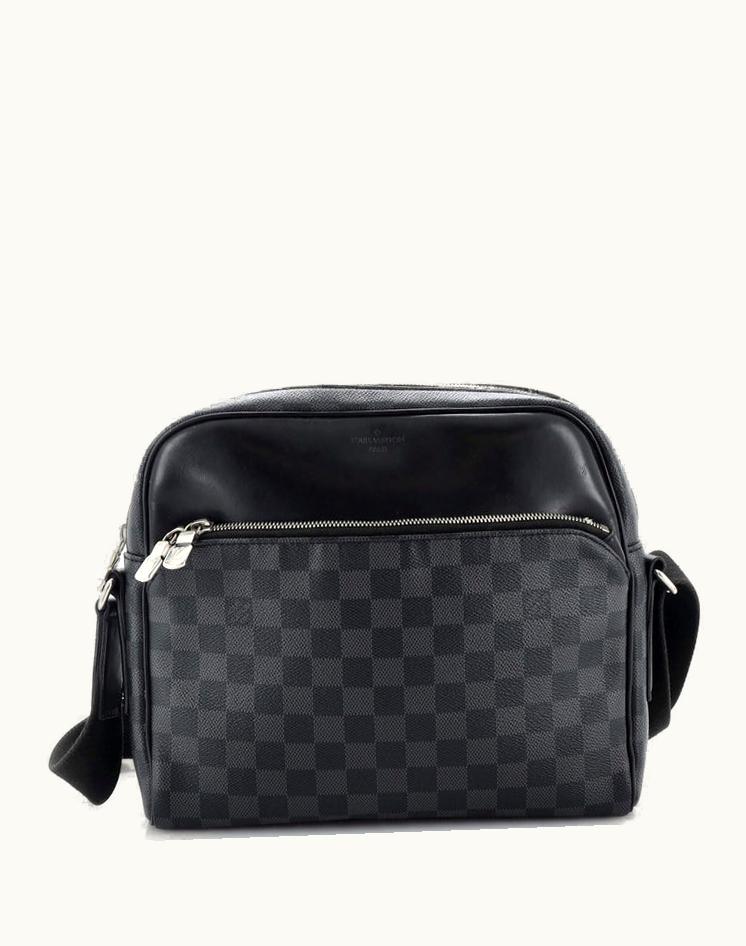Louis Vuitton Louis Vuitton Dayton Reporter Bag Damier Graphite PM Luxury Crossbody Black