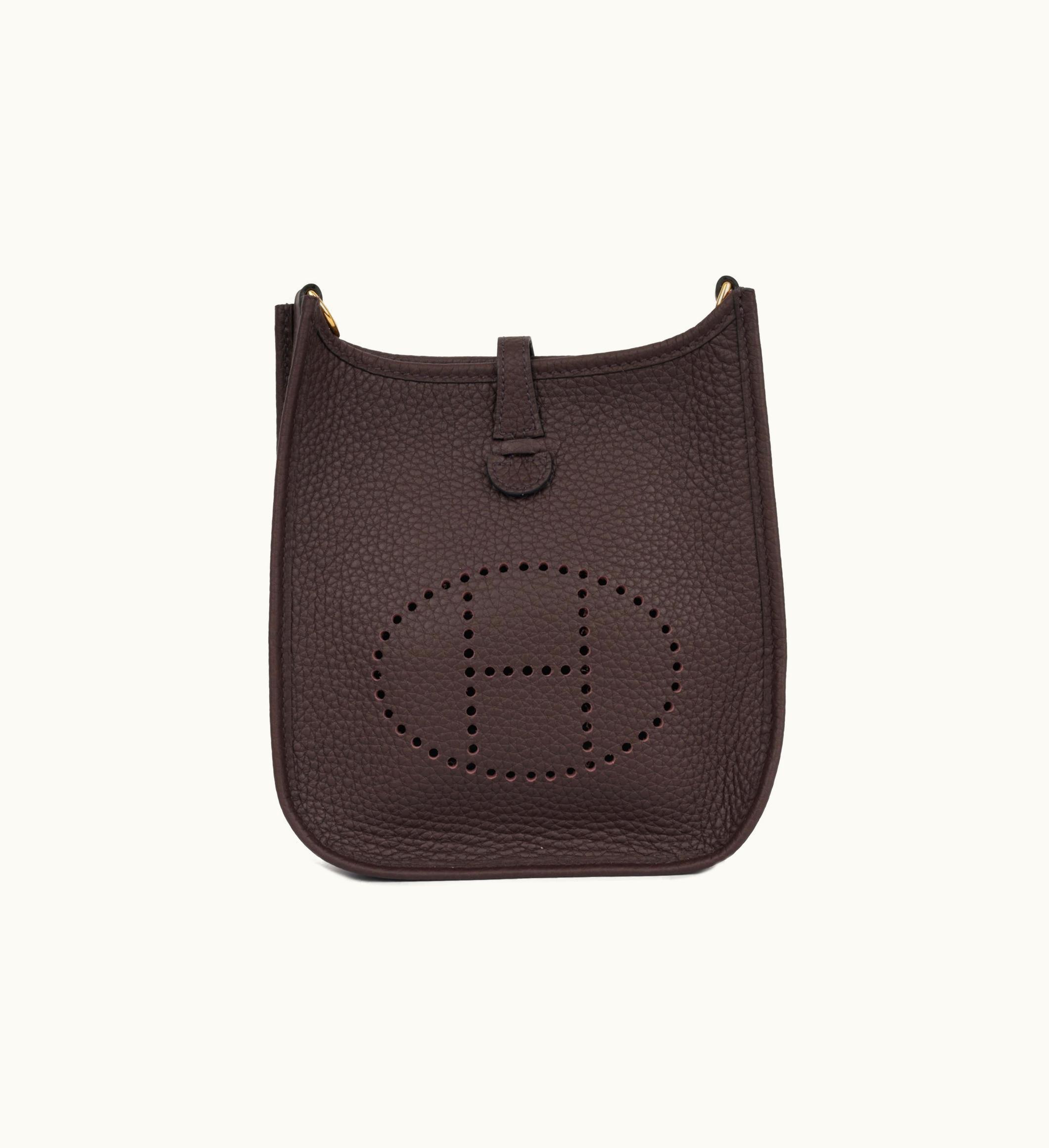 Hermès Hermès Mini Evelyne - Rouge Sellier