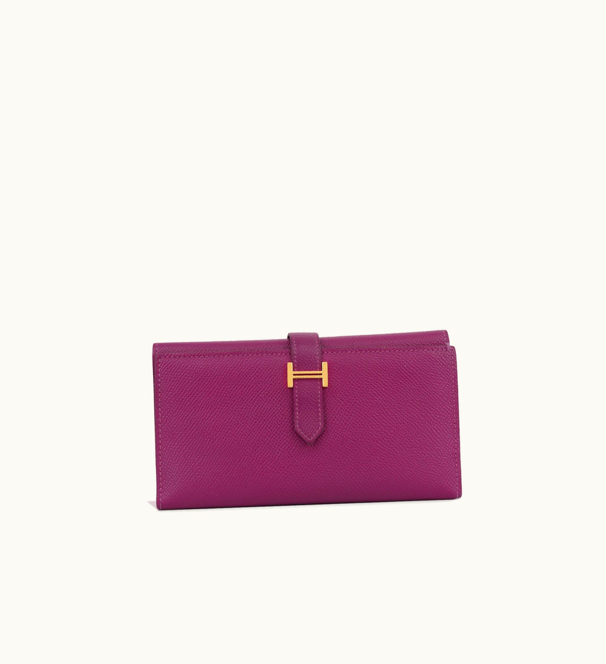 Hermès Hermès Bearn Wallet Epsom Medium Luxury Wallet Black