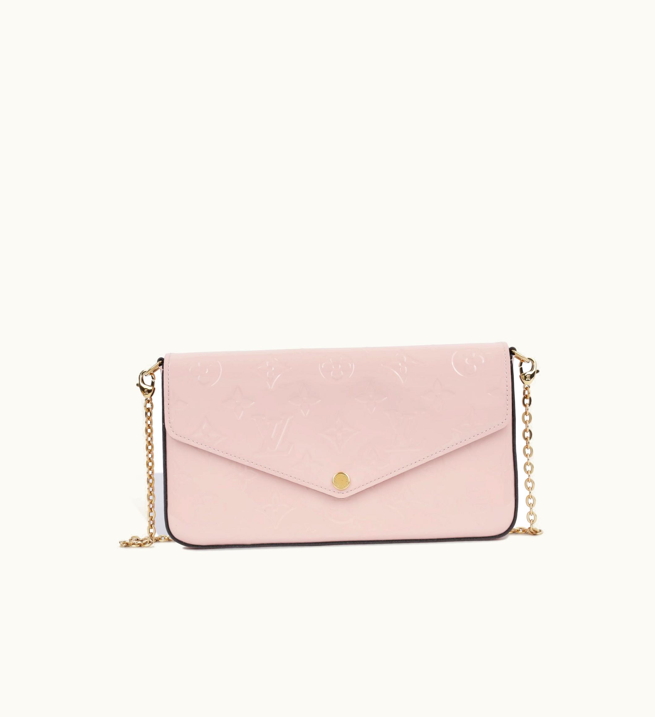 Louis Vuitton Louis Vuitton Félicie Monogram Patent Leather Wallet Bag Rose Ballerina