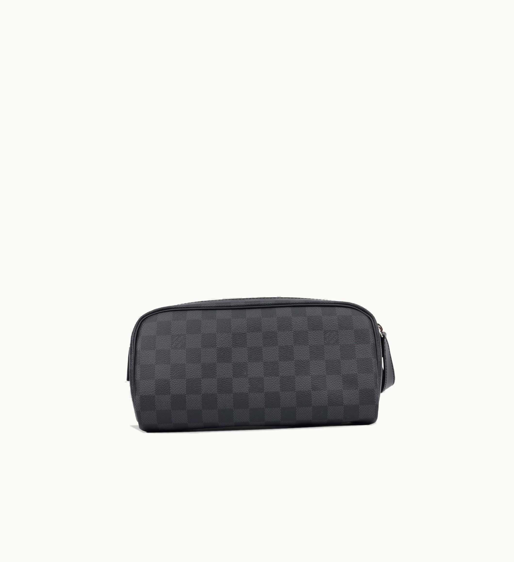 Louis Vuitton Louis Vuitton Dopp Kit Toilet Pouch - Damier Graphite
