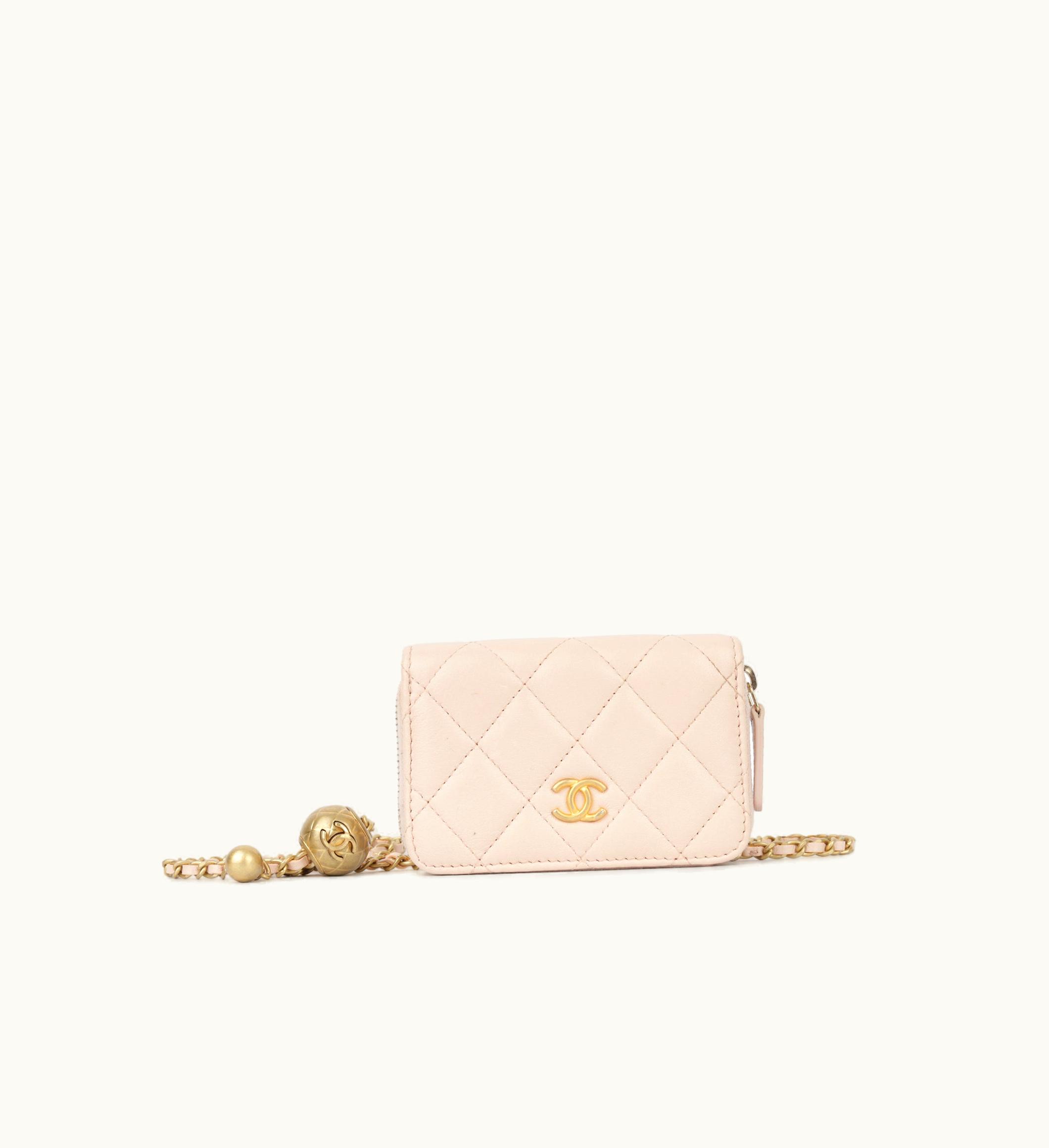 Chanel Chanel Pearl Crush Cardholder On Chain