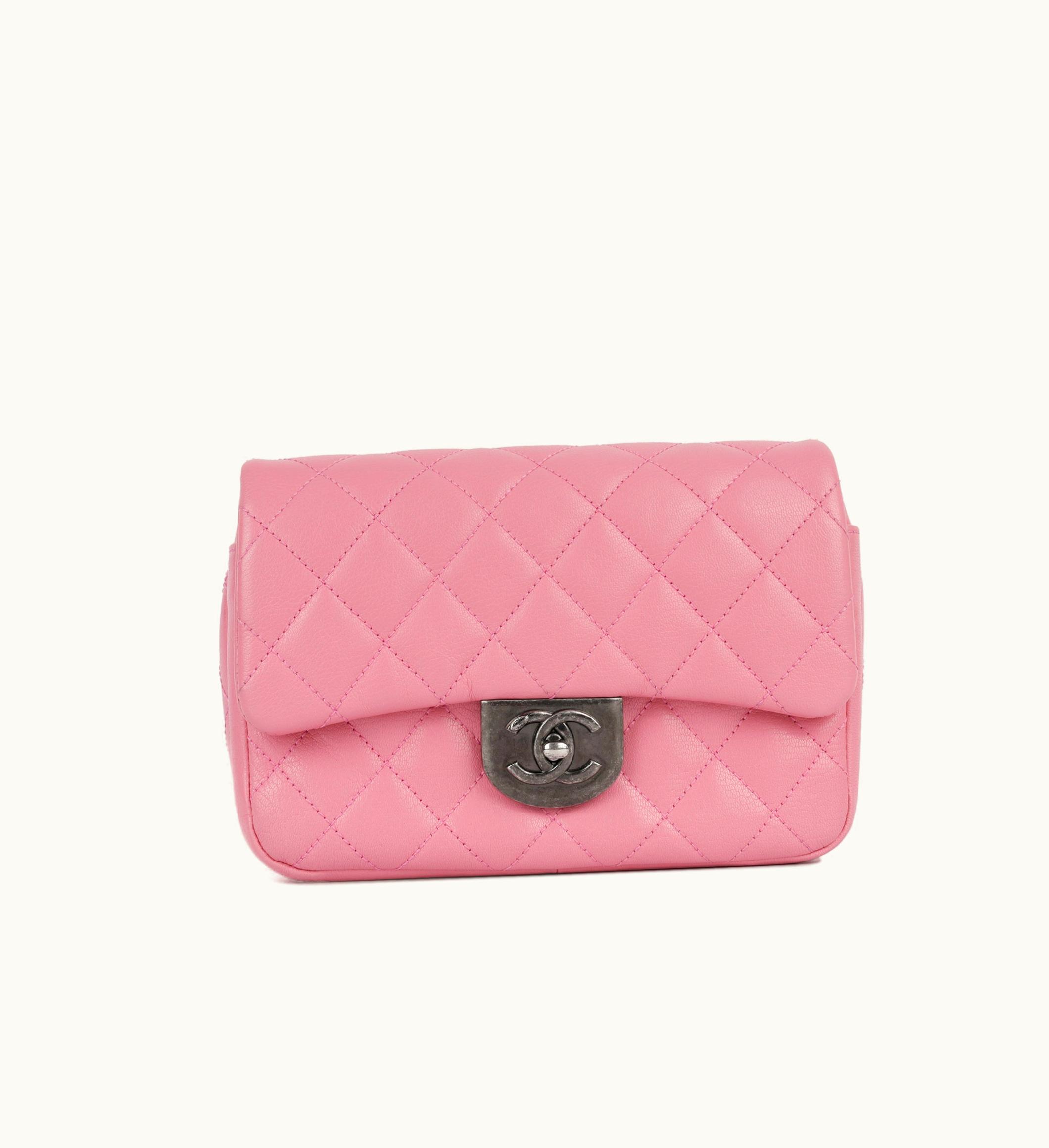 Chanel Chanel Double Carry Flap Bag - Pink