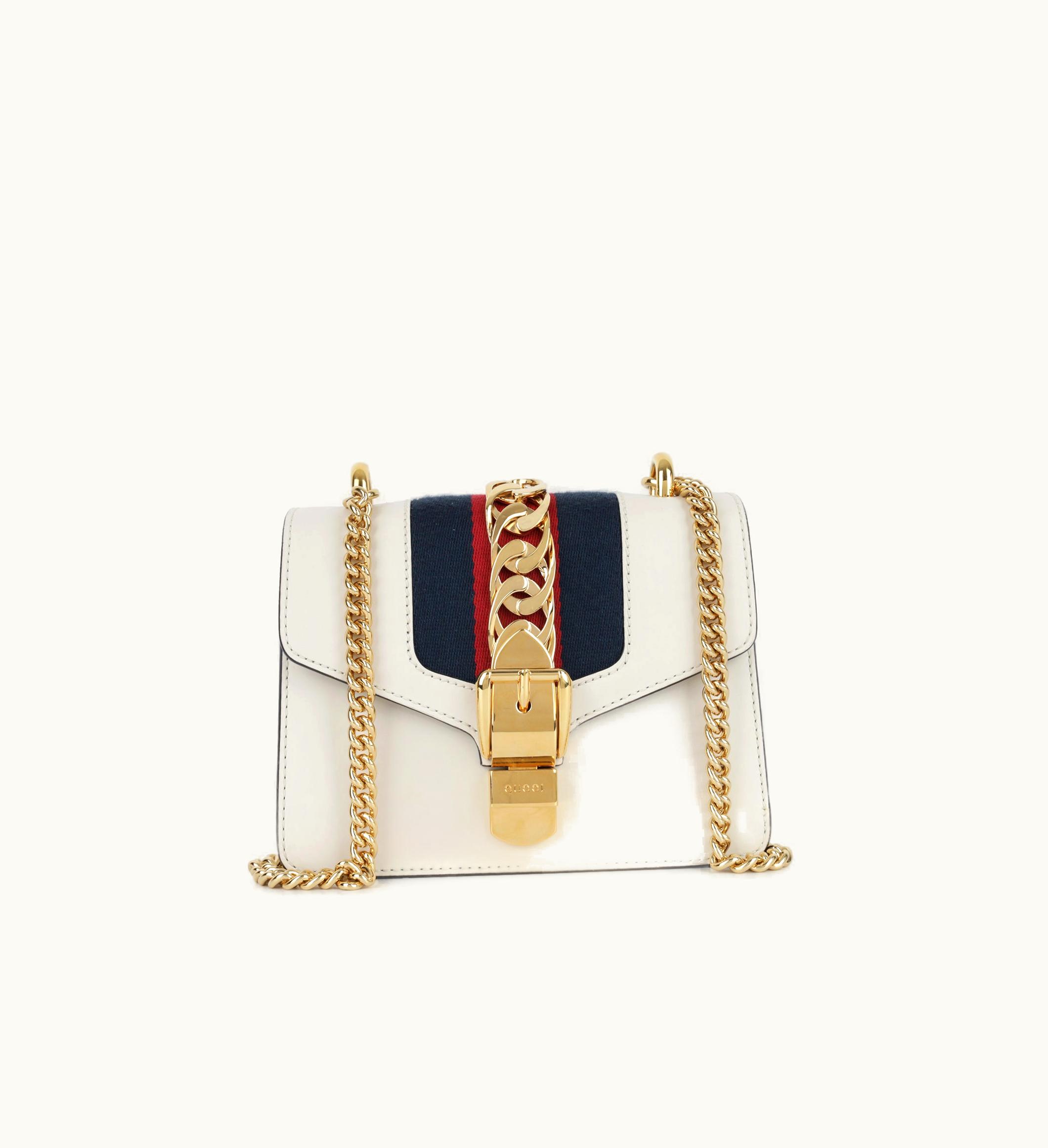 Gucci Gucci Sylvie Leather Mini Bag in Red and Blue