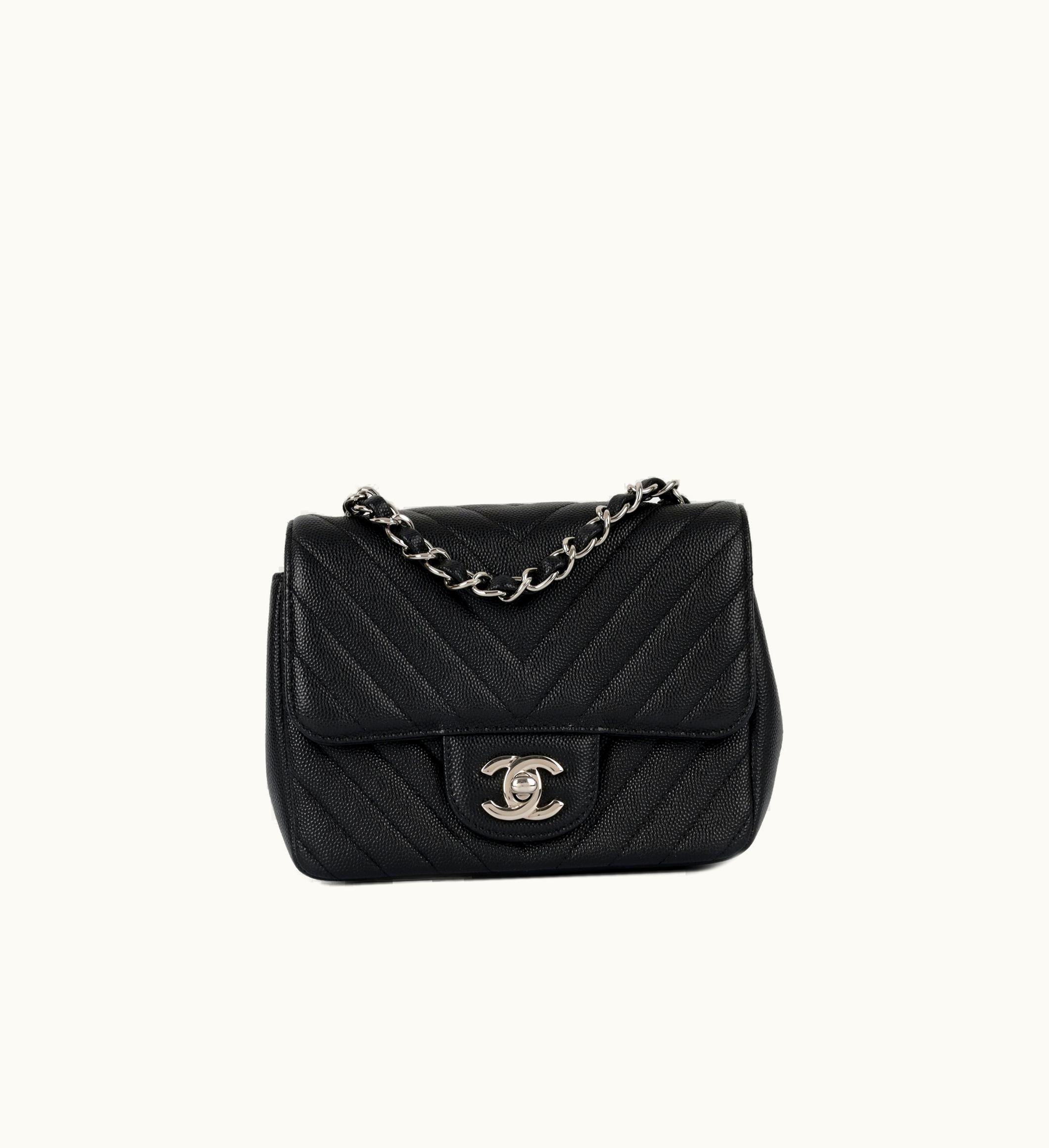 Chanel Chanel Classic Flap Bag - Mini Square Aubergine