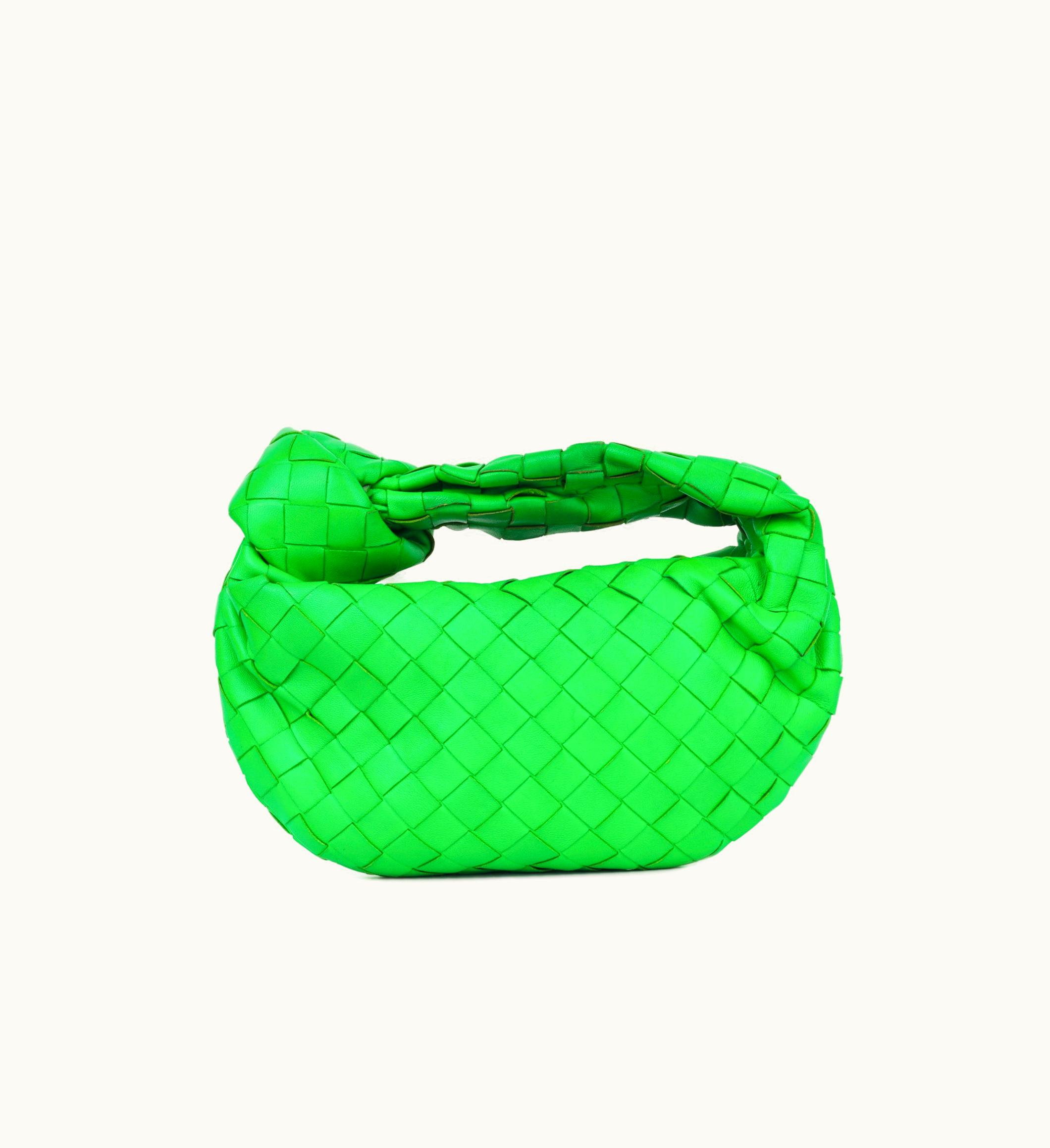 Bottega Veneta Bottega Veneta Mini Jodie Hobo Bag Lambskin Intrecciato Black