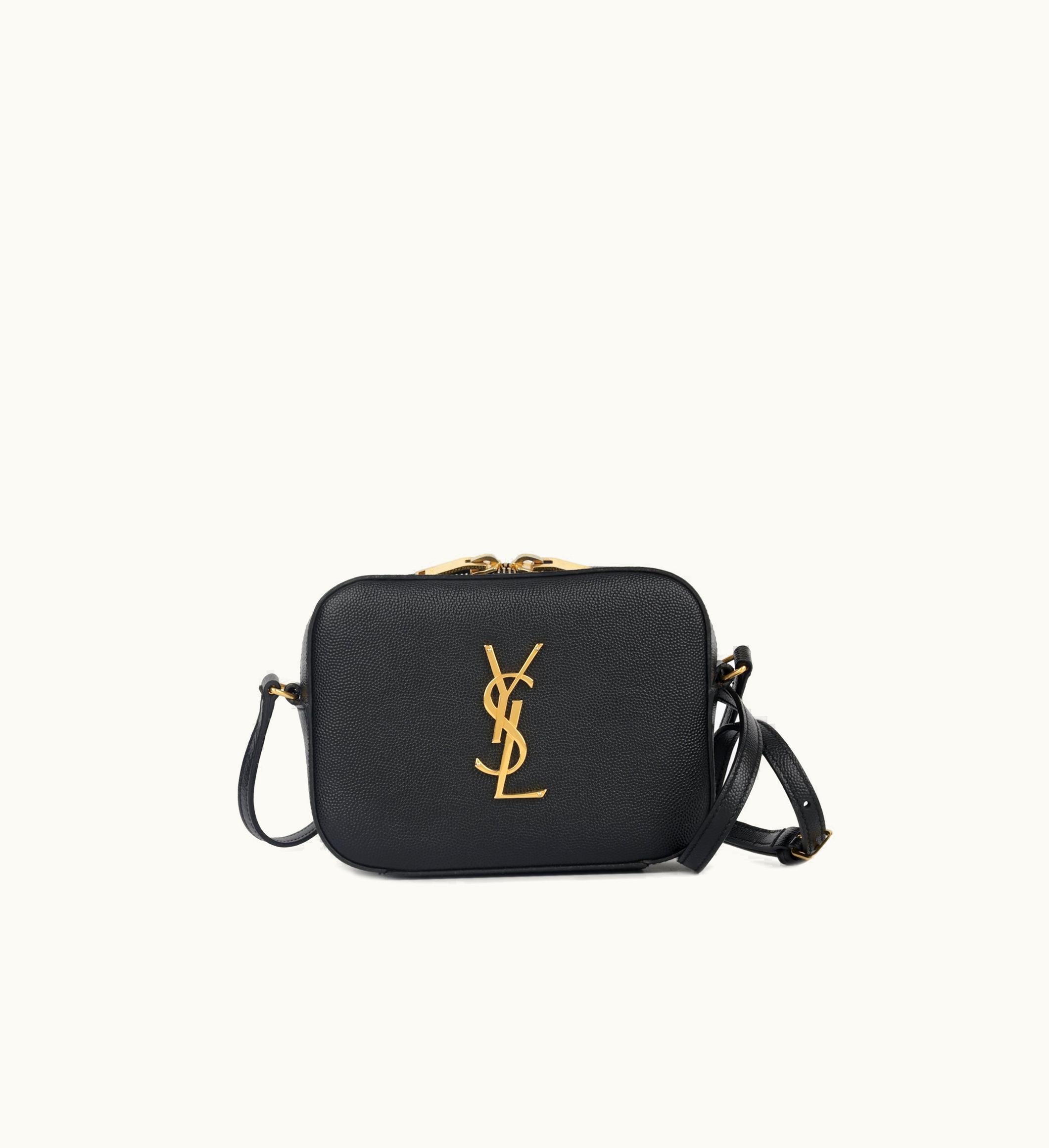 Saint Laurent Saint Laurent Mini Camera Case - Black Grained Ghw