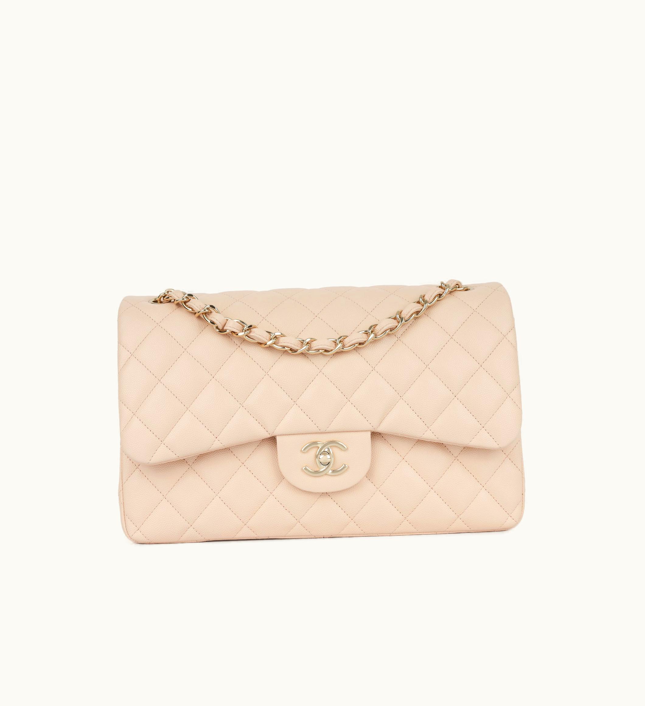 Chanel Chanel Classic Flap Bag - Jumbo Quilted Caviar Leather Black