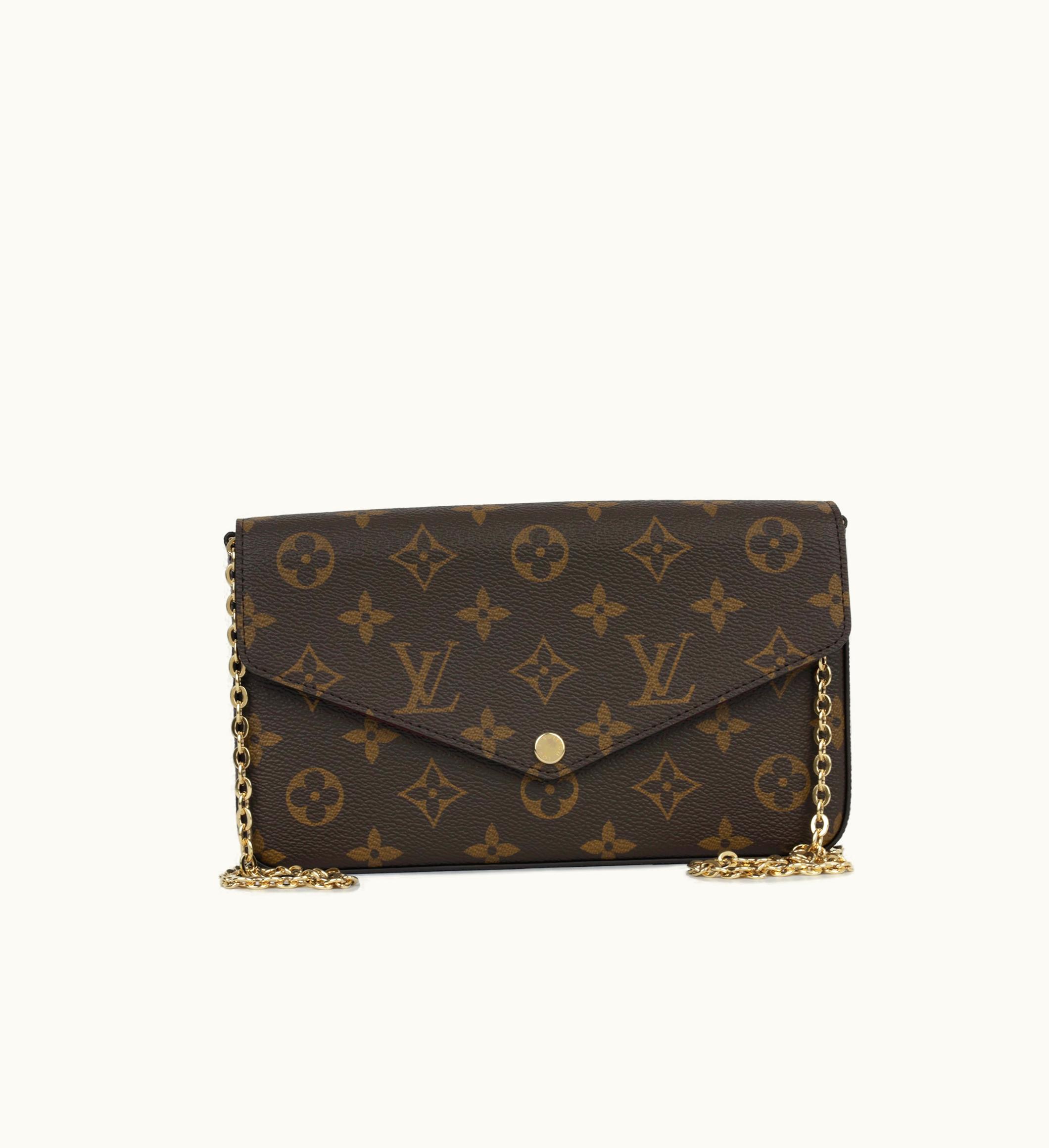 Louis Vuitton Louis Vuitton Monogram Canvas Pochette Félicie Wallet on Chain Brown