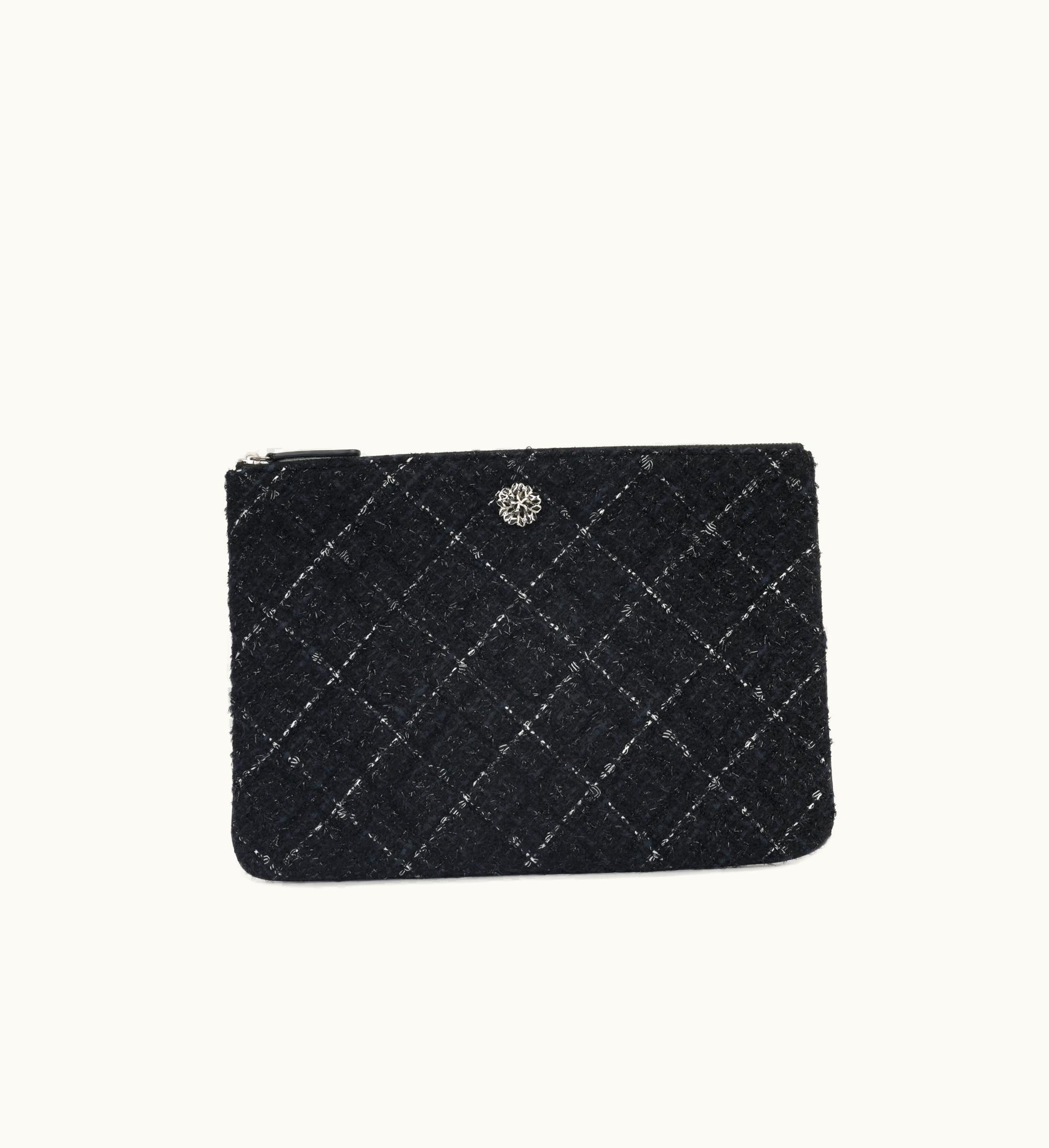 Chanel Chanel Quilted Tweed O-Case