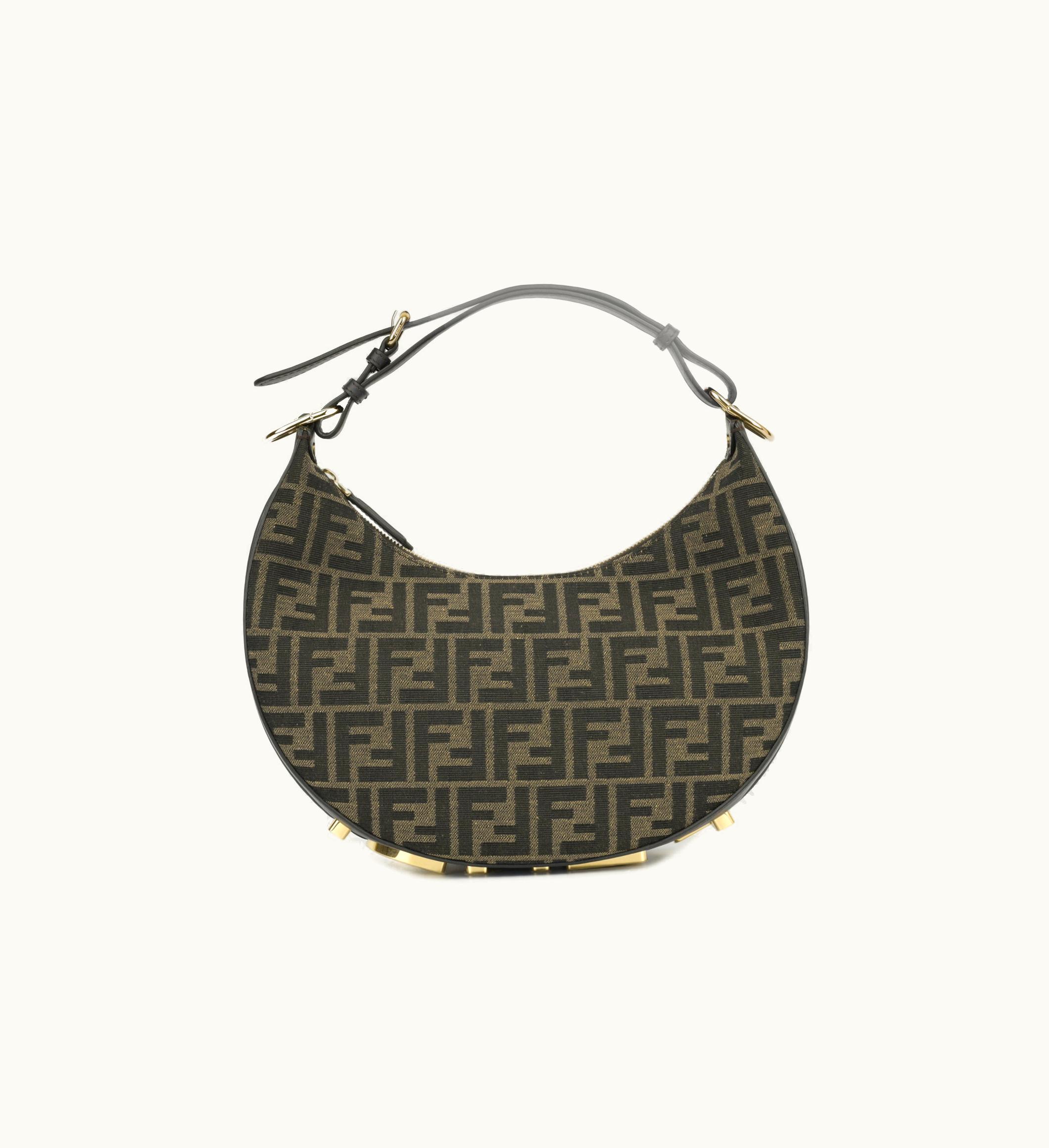 Fendi FENDI Fendigraphy Small Hobo Bag Black