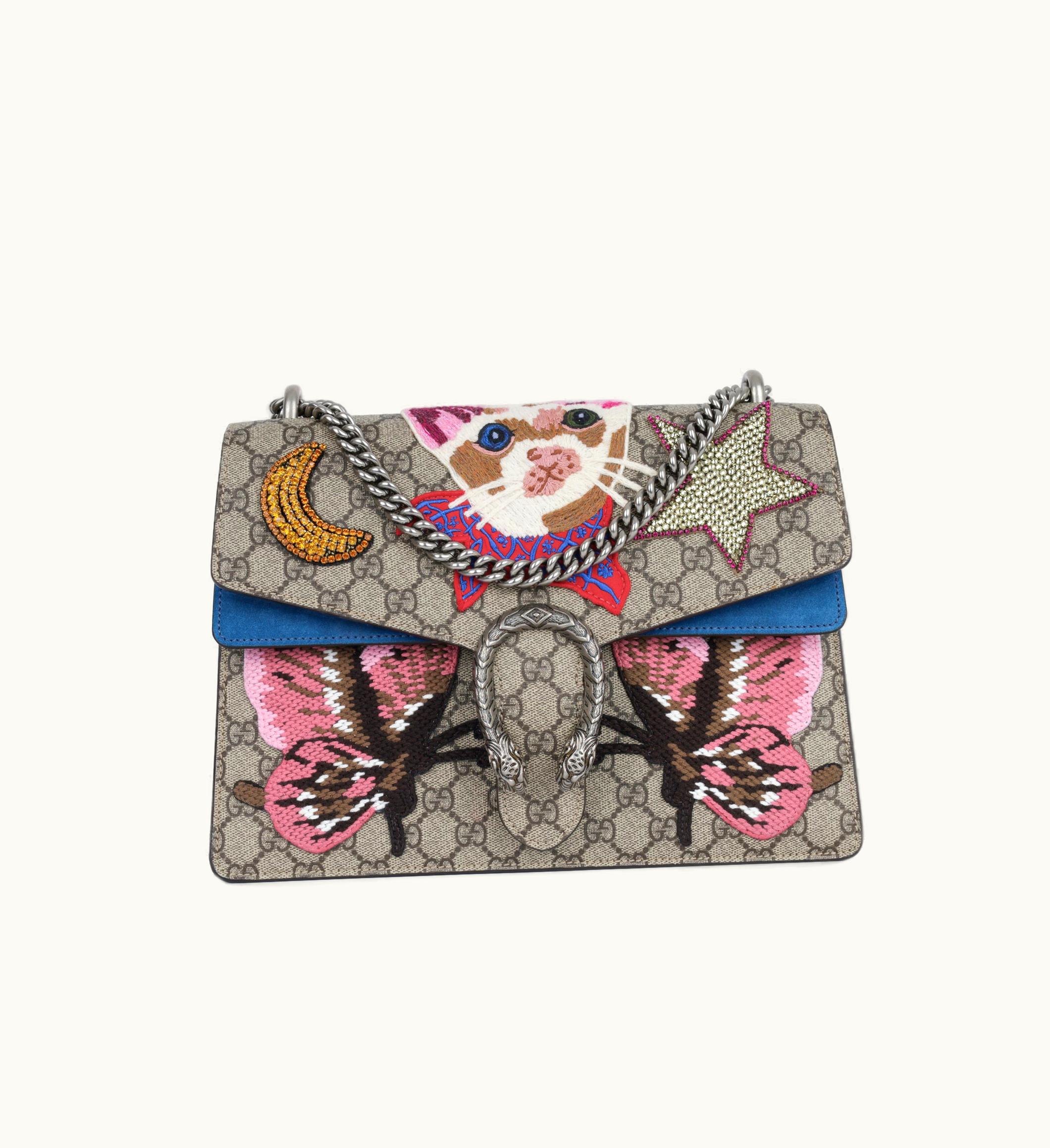 Gucci Gucci Dionysus Medium Embroidered GG Canvas