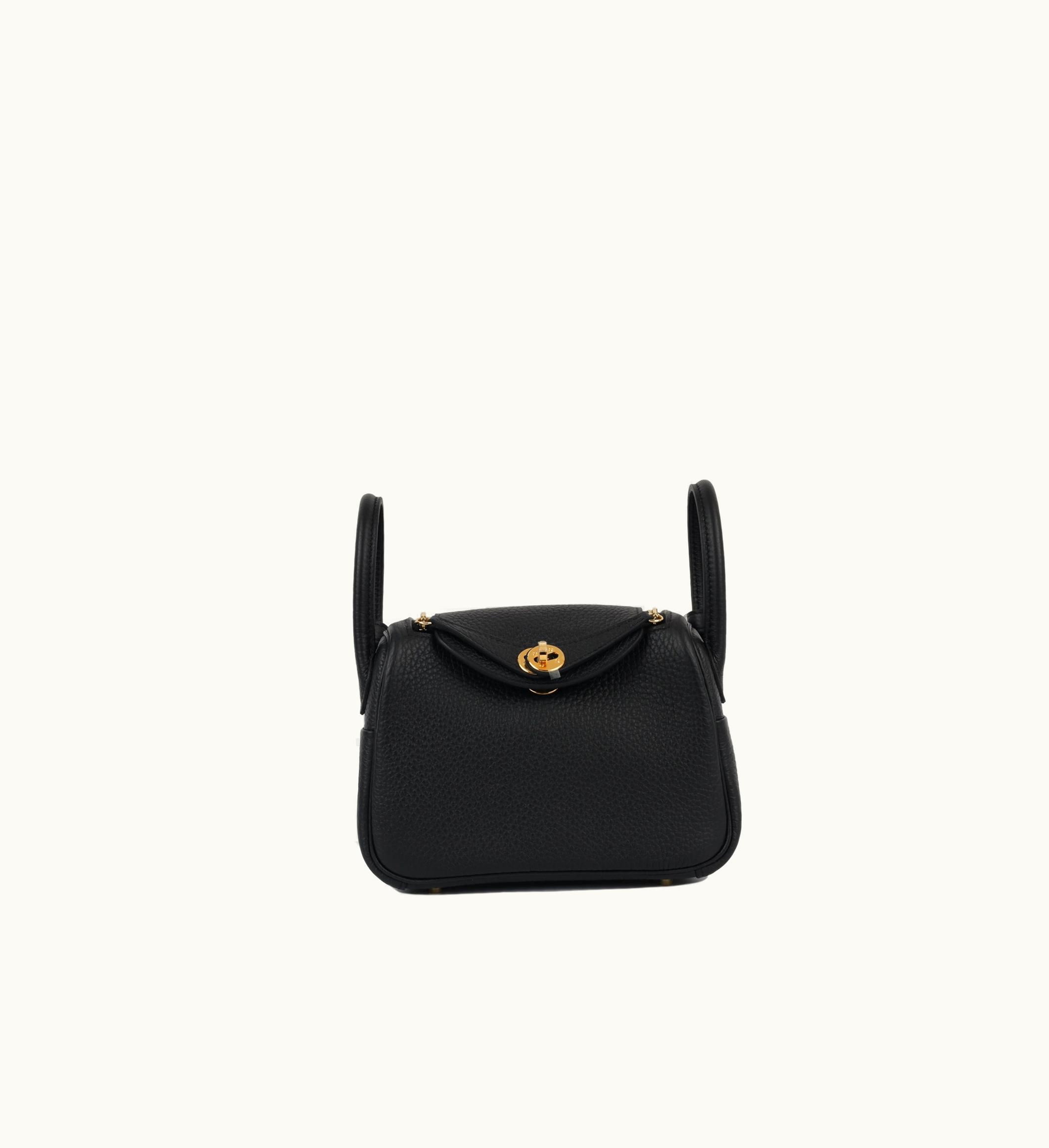 Hermès Hermès Mini Lindy - Noir Clemence
