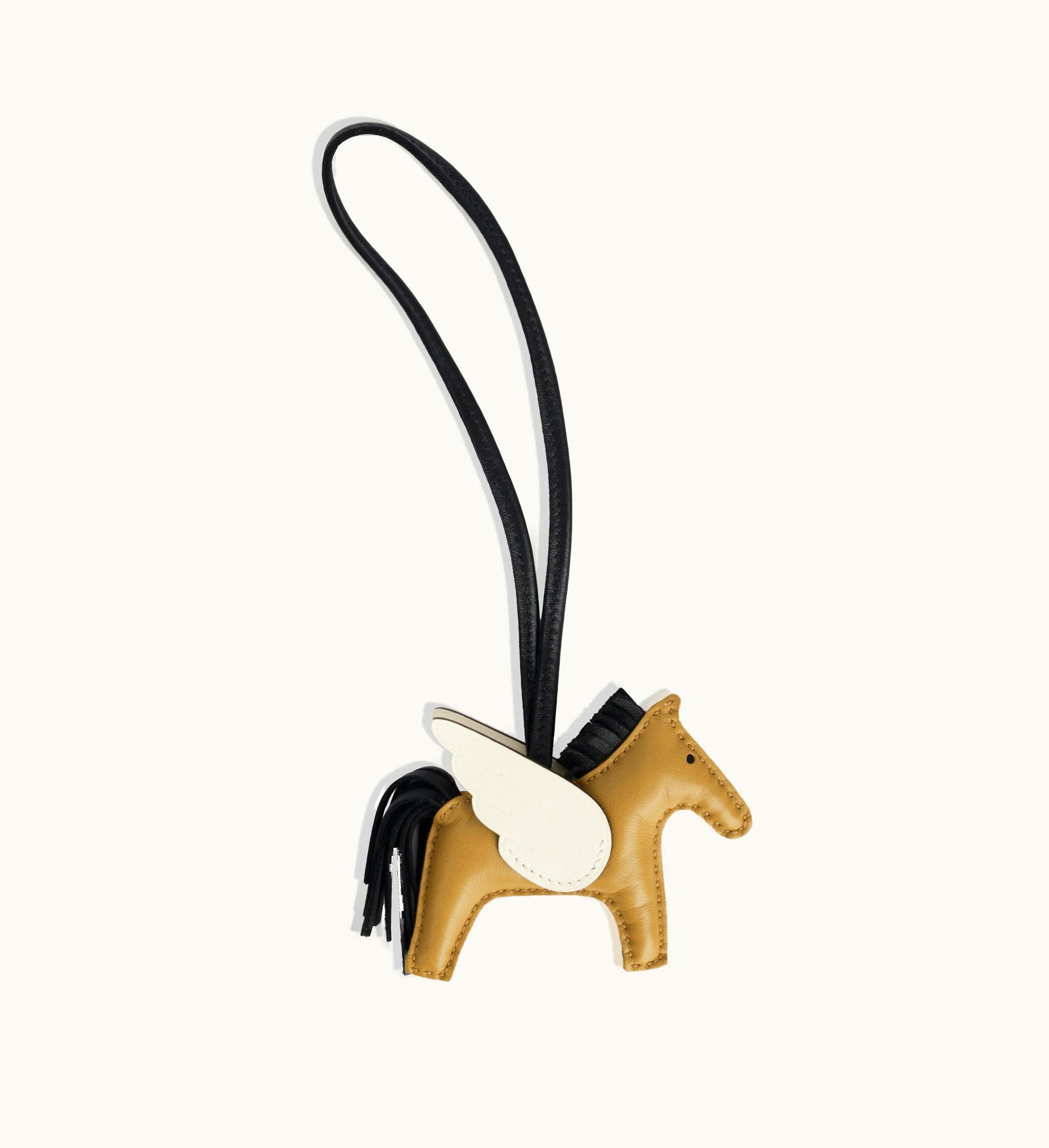 Hermès Hermès Rodeo Pegasus PM Bag Charm in Ivory