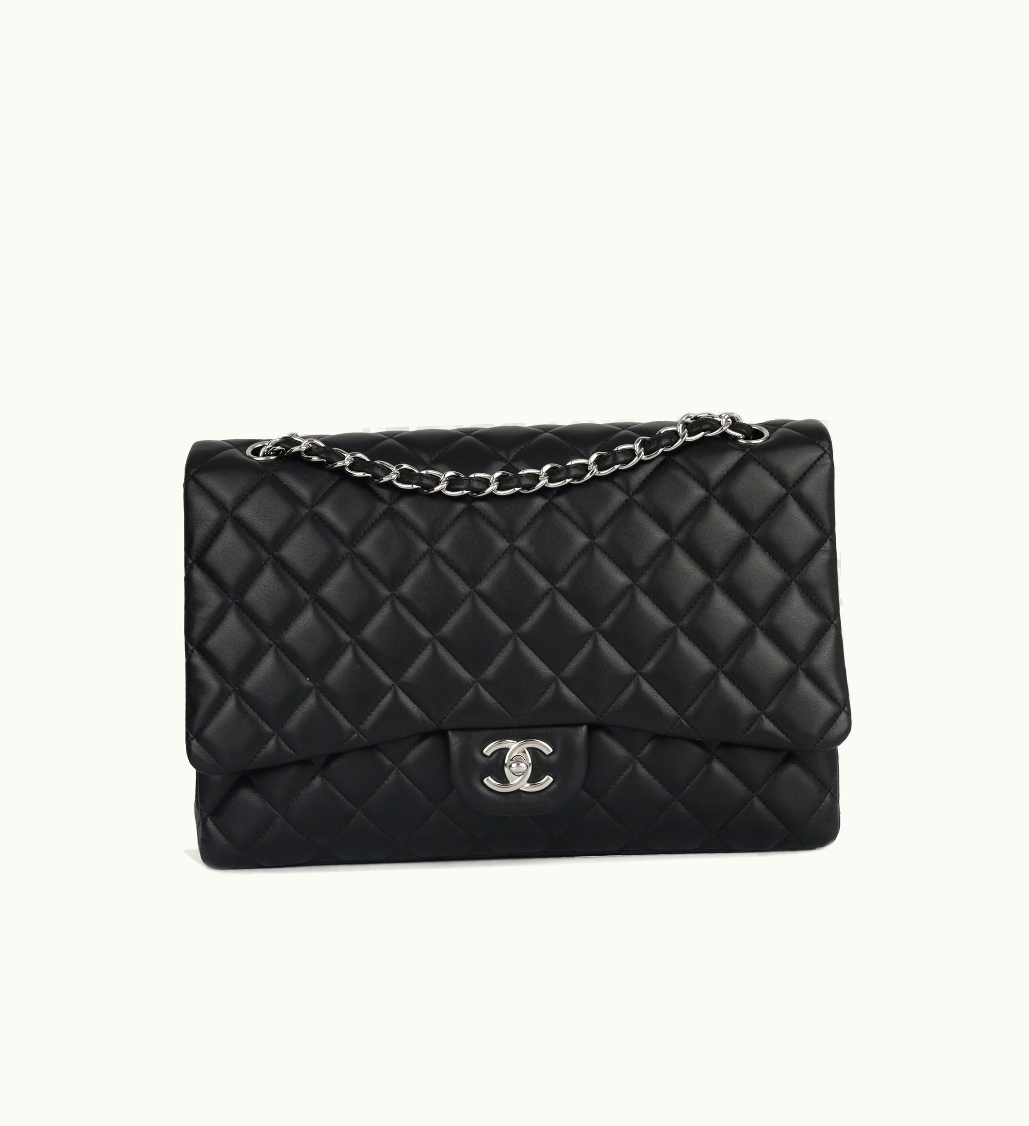 Chanel Chanel Classic Flap Bag - Maxi Quilted Caviar Leather Black
