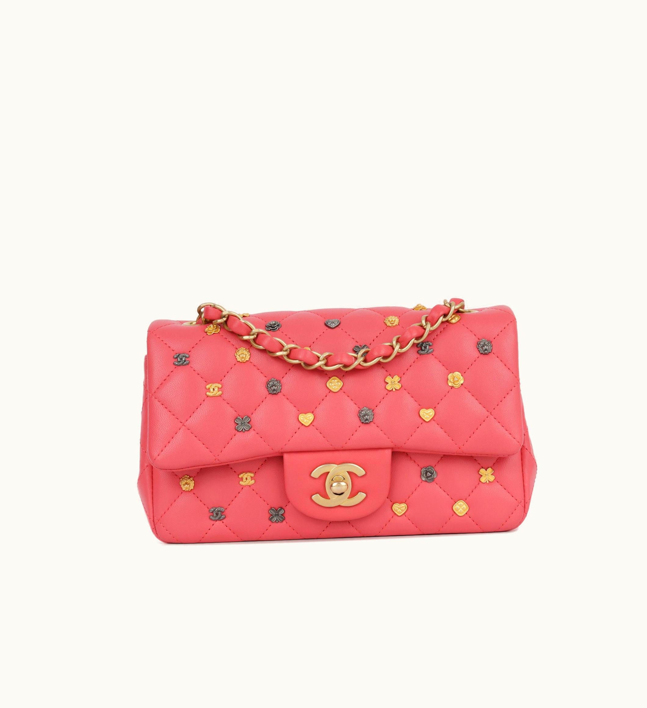 Chanel Chanel Classic Flap Bag - Mini Rectangular Quilted Lambskin Pink