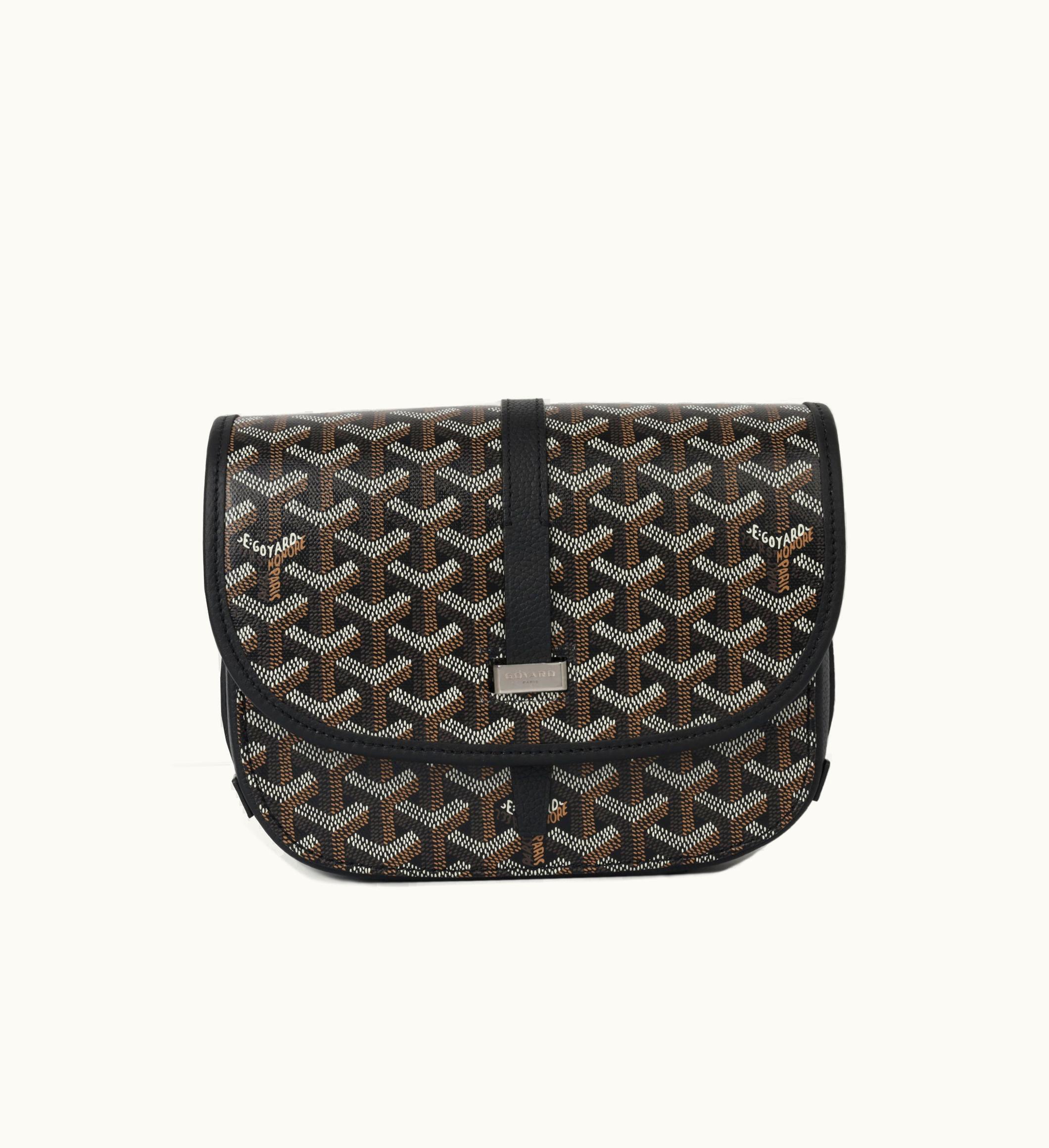 Goyard Belvedere Mini Crossbody Bag Monogram Canvas Black