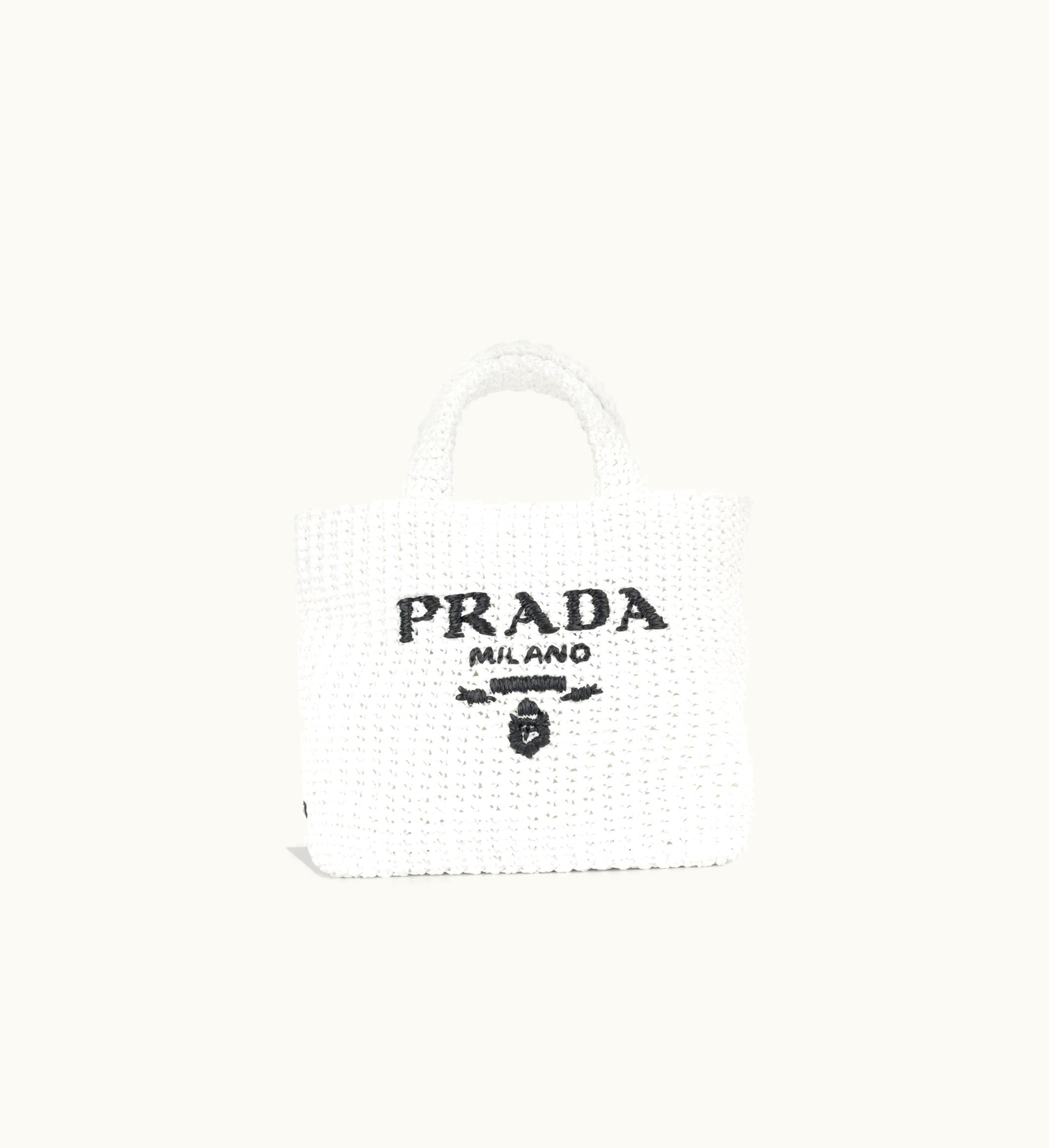 Prada Prada Small Crochet Tote Bag
