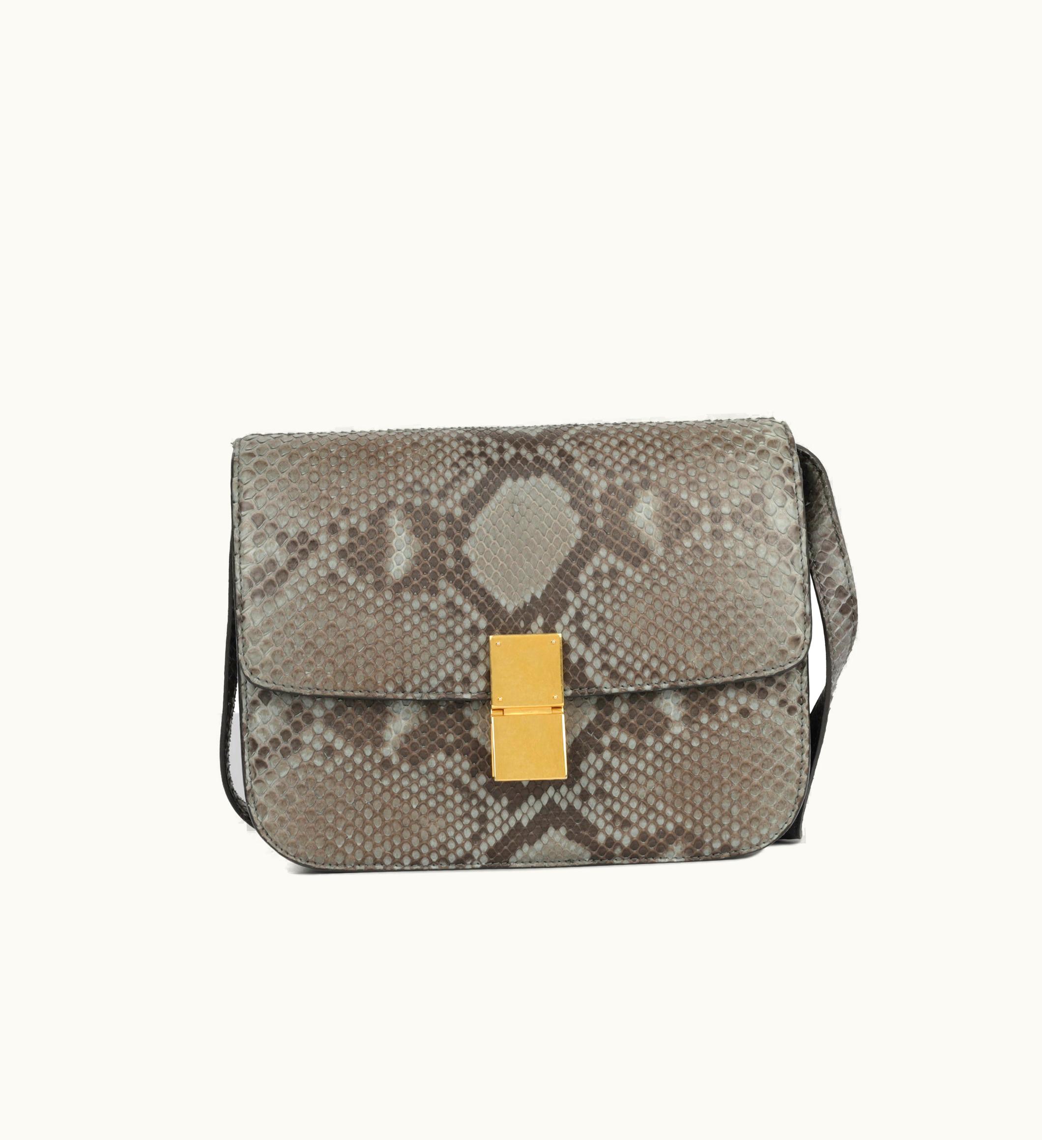 Celine Medium Classic Box Bag - Python