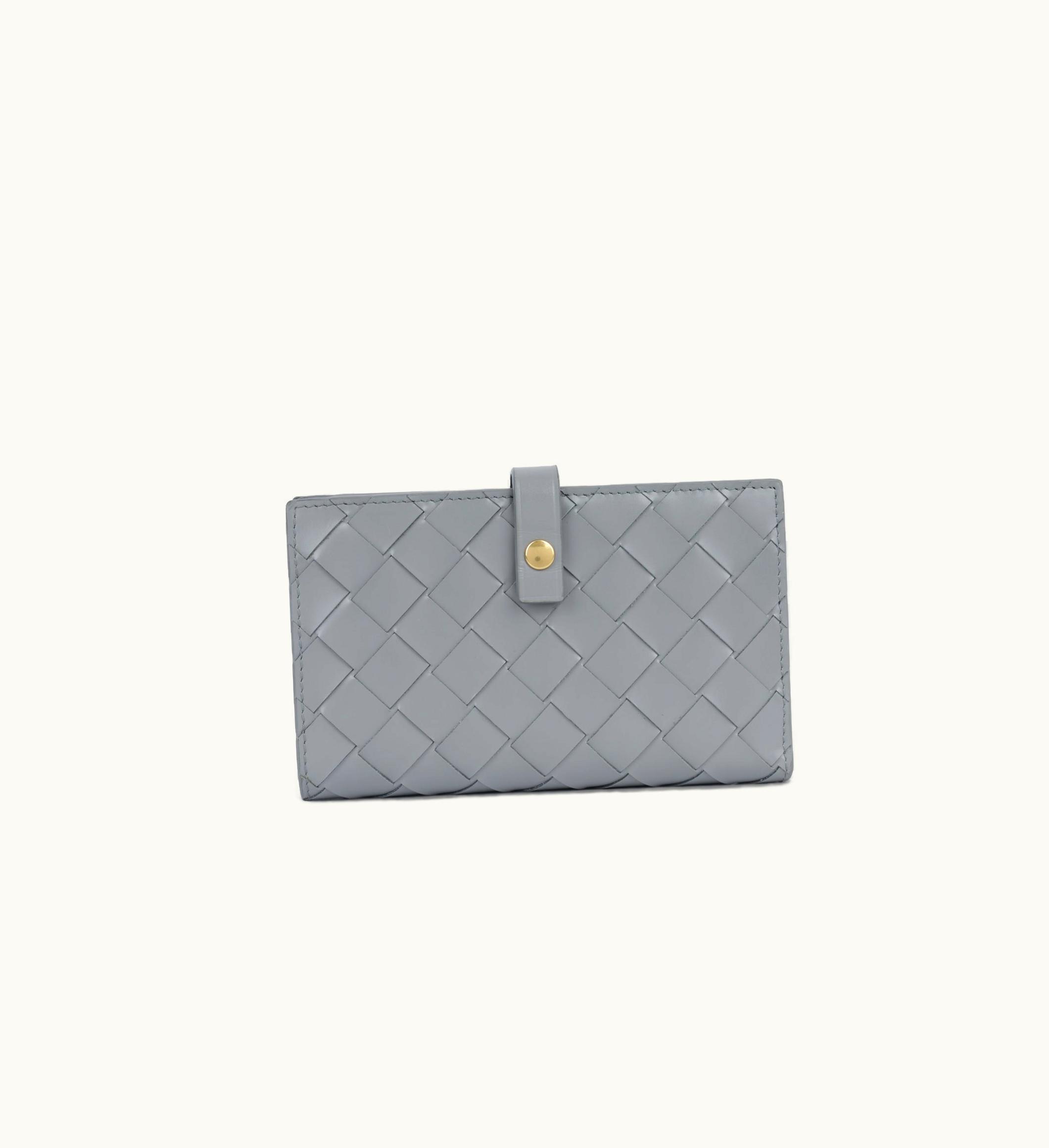 Bottega Veneta Bottega Veneta Woven Wallet - Grey