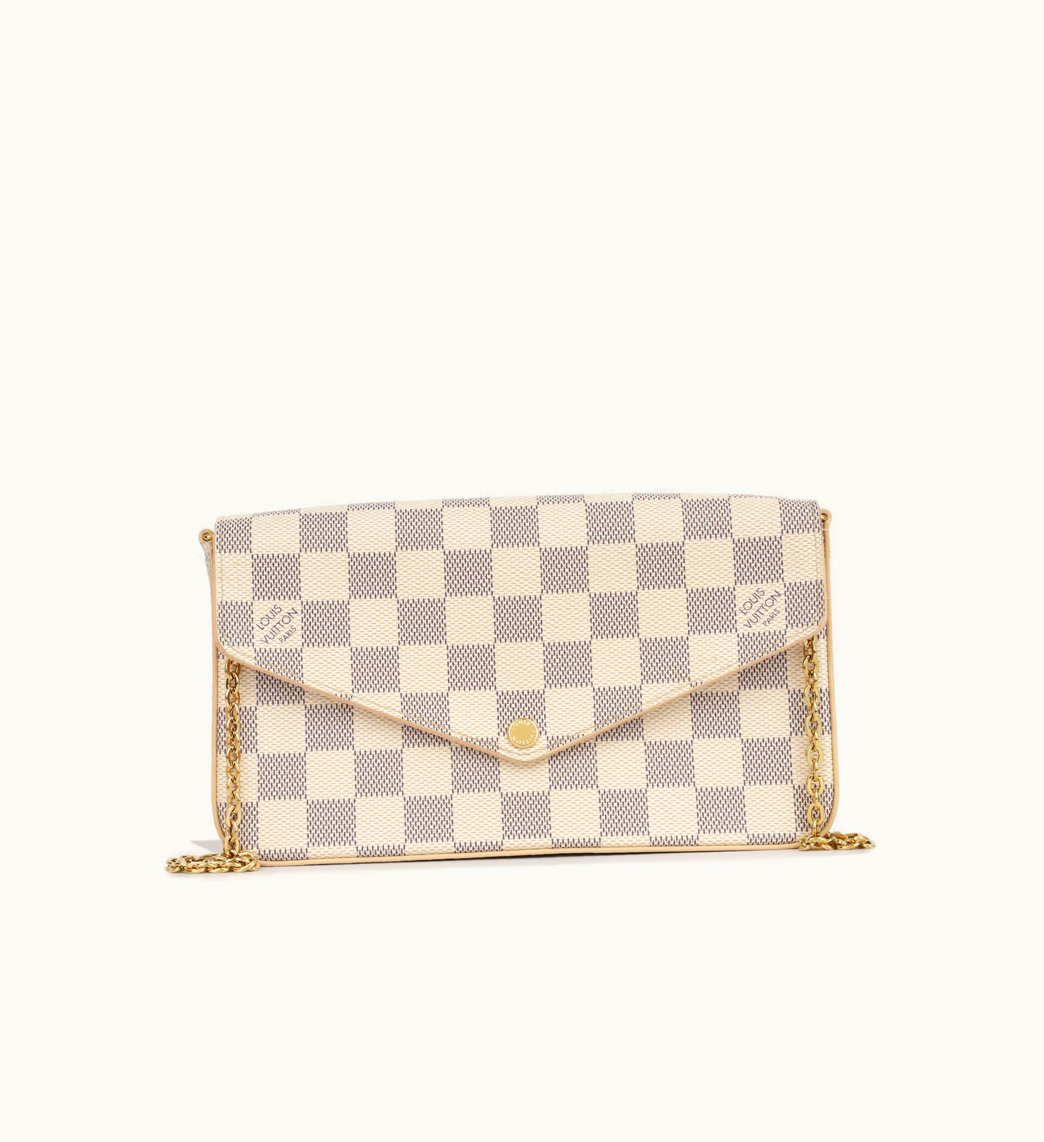 Louis Vuitton Louis Vuitton Felicie Pochette Damier Azur Canvas Wallet Clutch