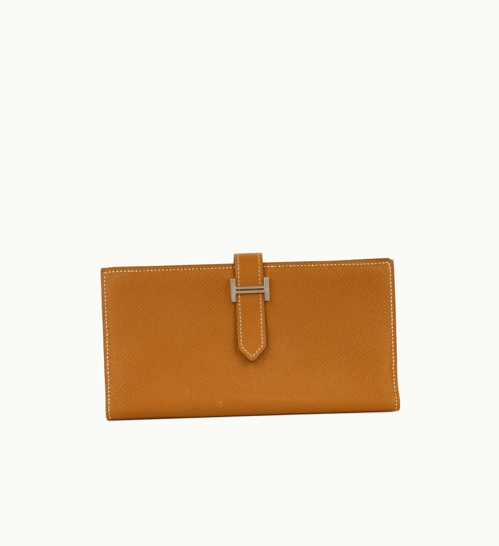 Hermès Hermès Bearn Wallet - Epsom Medium Size Hermès Gold