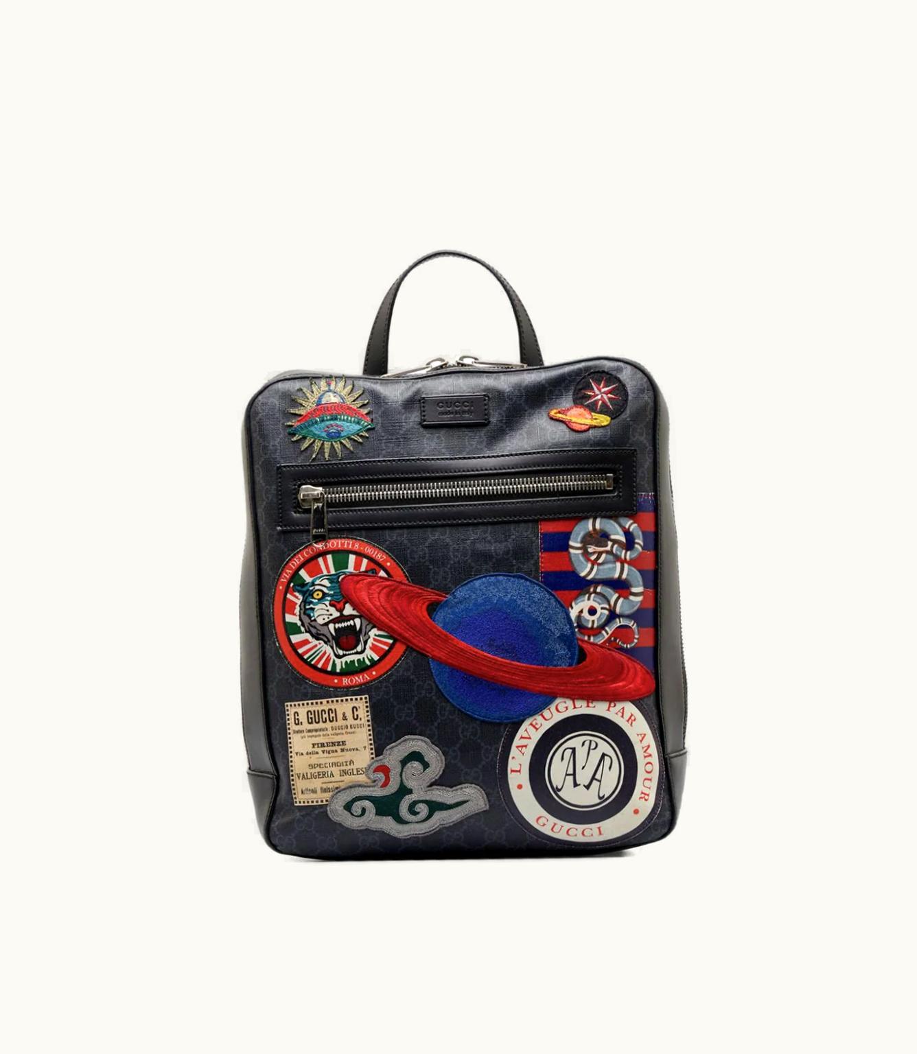 Gucci Gucci 2016 GG Supreme Night Courrier Backpack