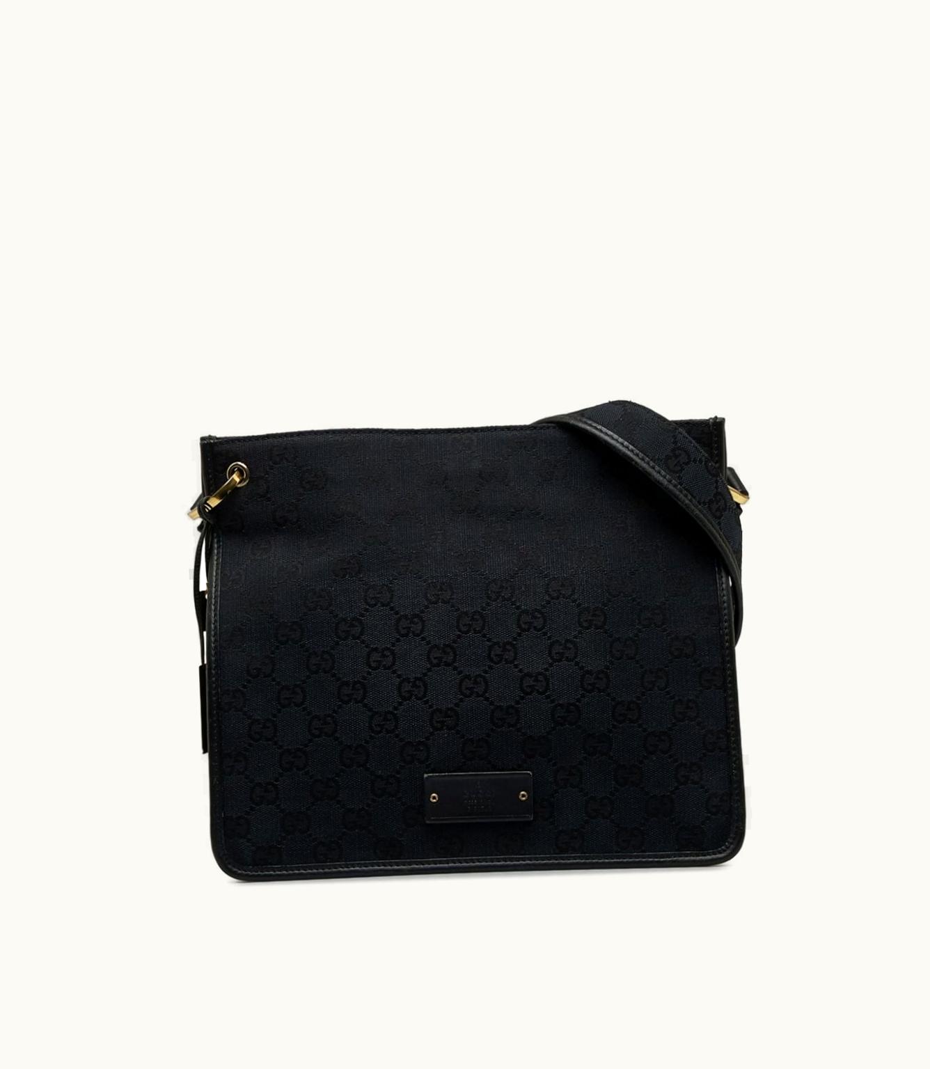 Gucci Gucci 2000-2015 GG Canvas Logo-Appliqué Crossbody Bag