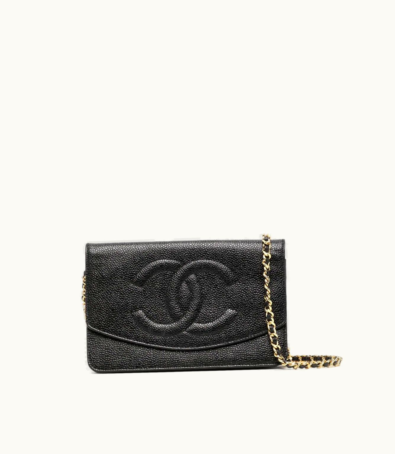 Chanel Chanel 1997 CC Stitch Wallet-On-Chain