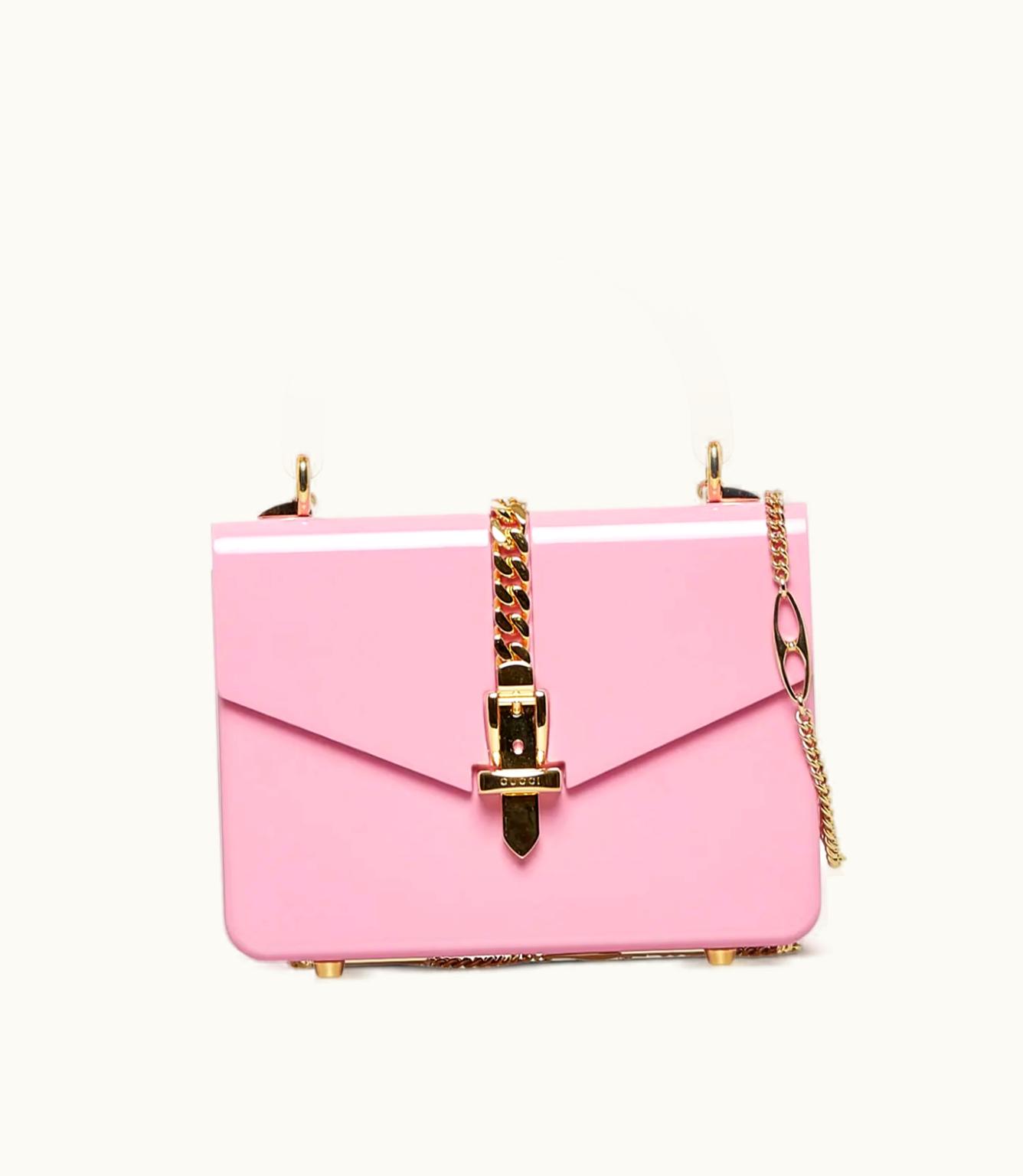 Gucci Gucci 2016-2023 Mini Sylvie Acrylic Glass Satchel Bag