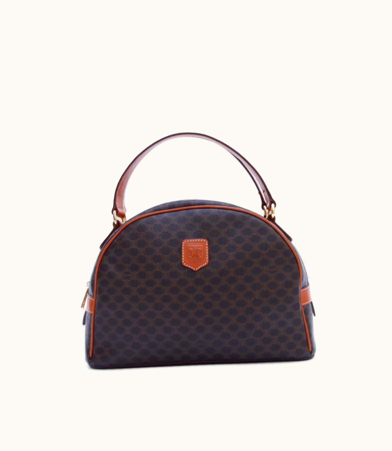 Celine Macadam Logo-Appliqué Top-Zip Handbag