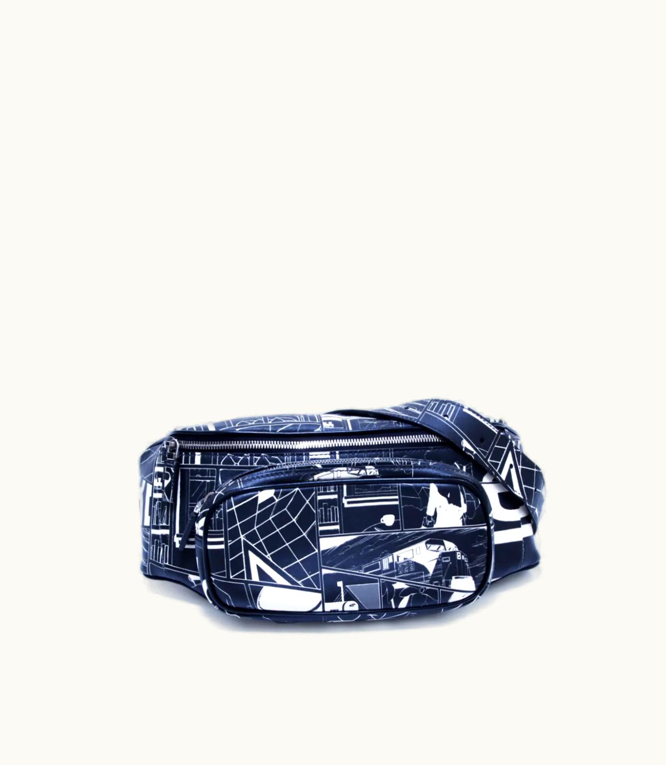 Prada Prada Comic Graphic-Print Crossbody Bag