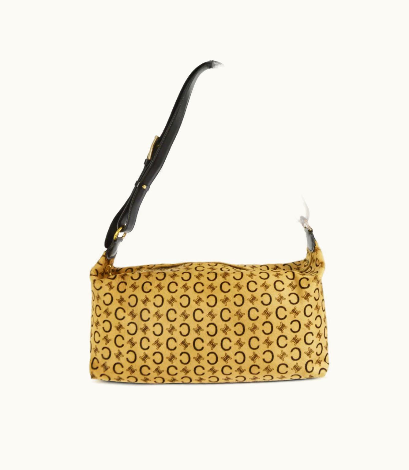 Celine 1990-2000S Macadam Canvas Shoulder Bag