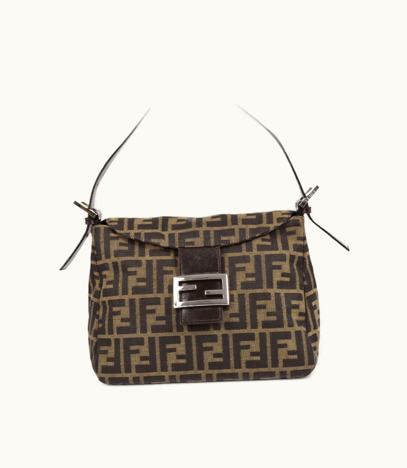 Fendi Fendi 1990-2000S Zucca Ff Plaque Handbag