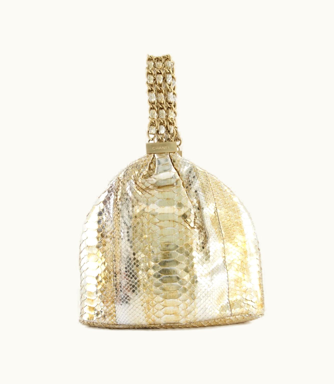 Chanel Chanel 2006-2008 Metallic Python Tote Bag