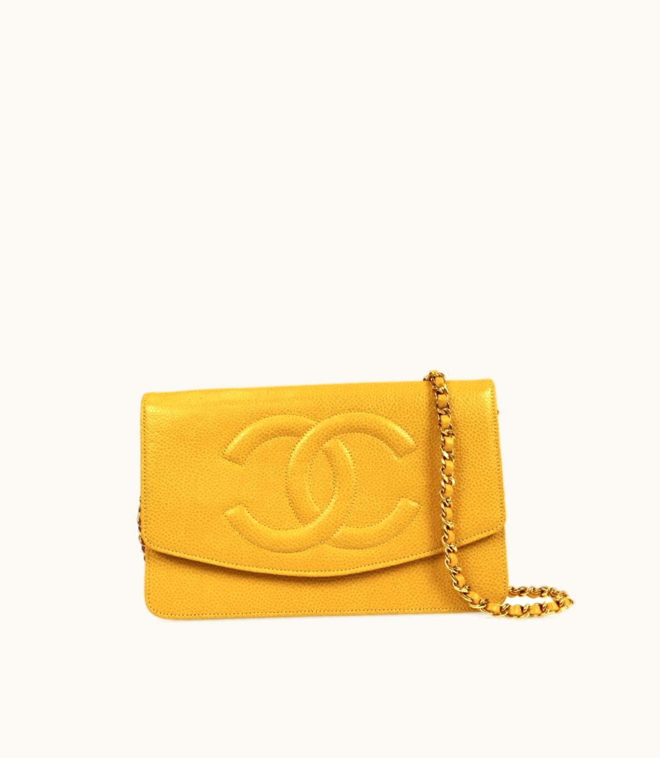 Chanel Chanel 1998 CC Stitch Wallet-On-Chain