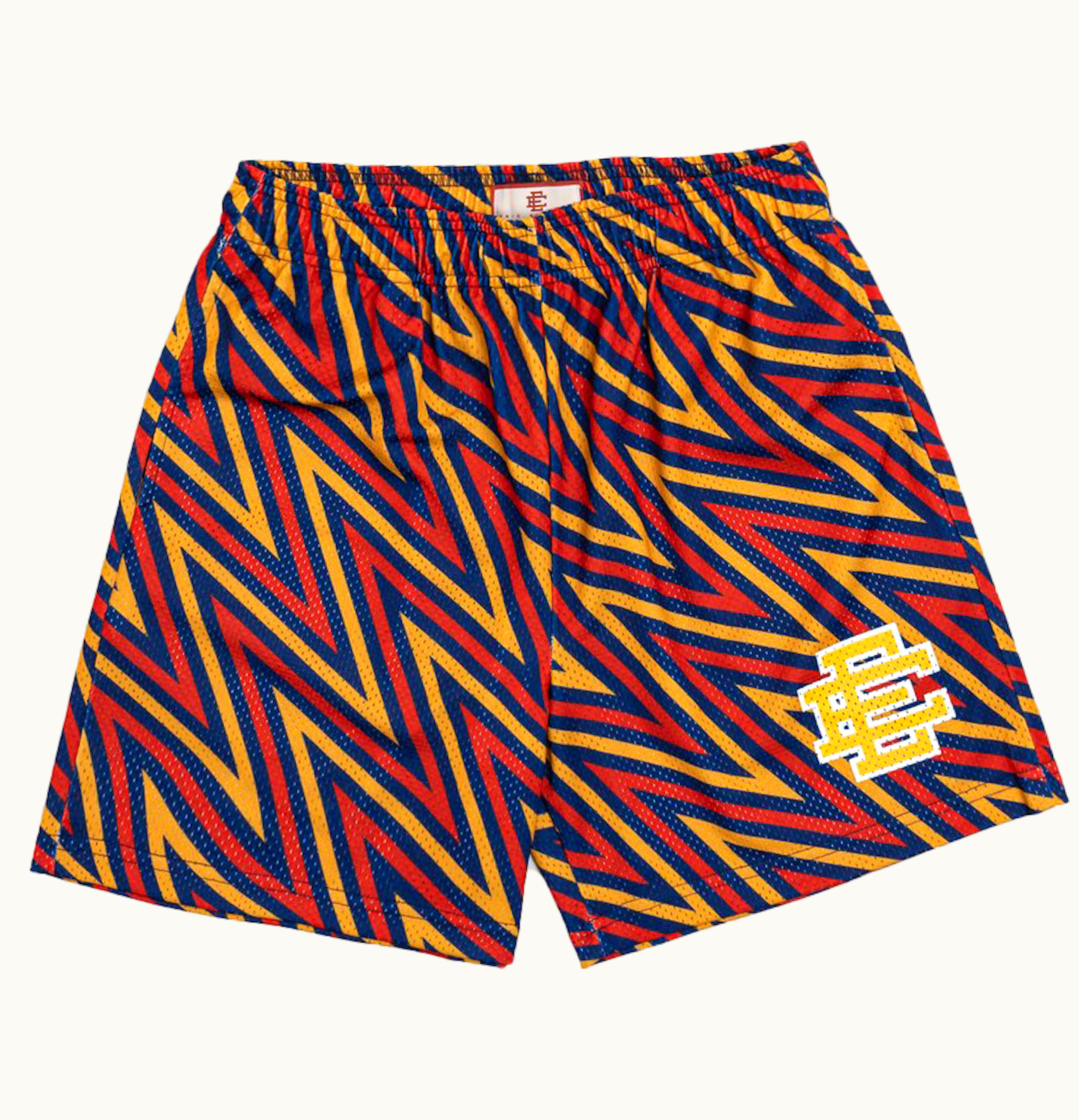 Eric Emanuel Eric Emanuel EE Basic Zig Zag Short Navy Red Gold