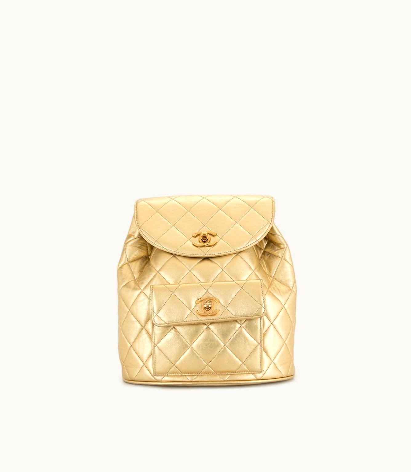 Chanel Chanel 1992 CC Diamond-Quilted Backpack