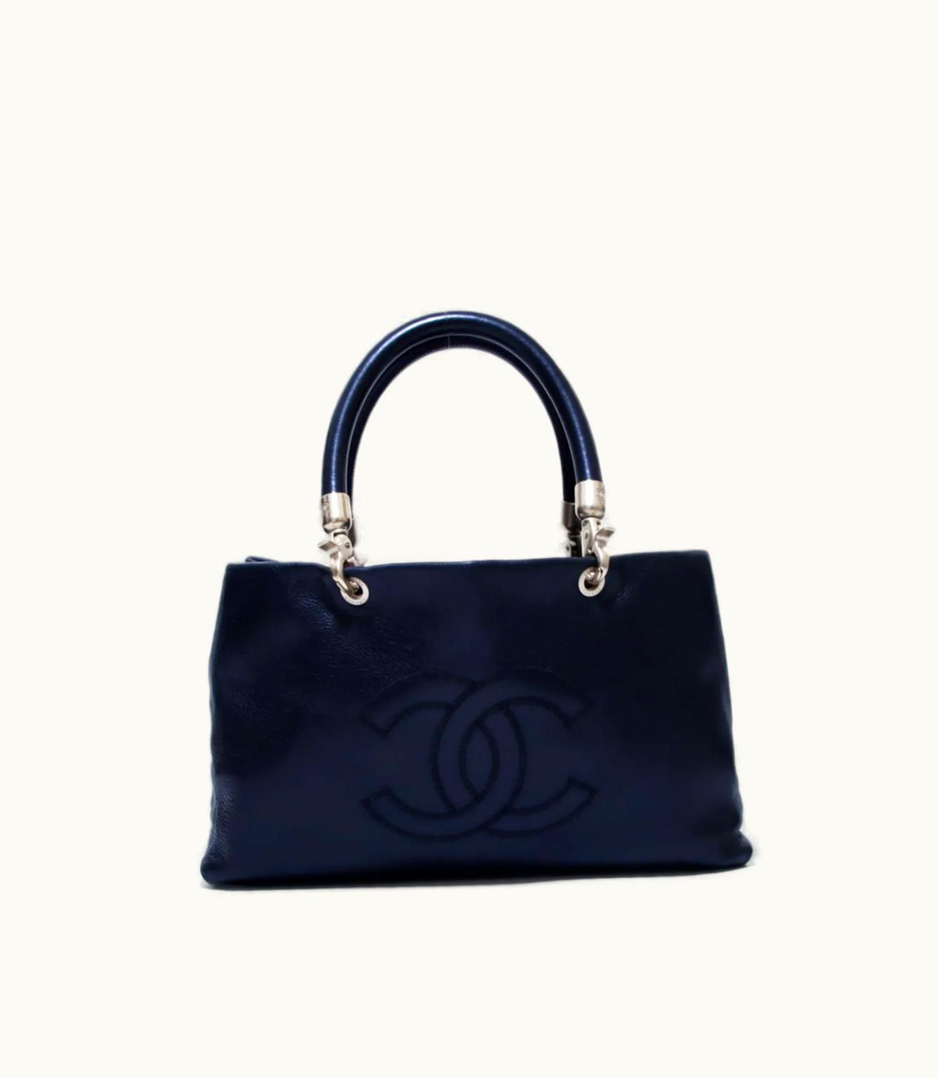 Chanel Chanel 2003 CC Leather Tote Bag