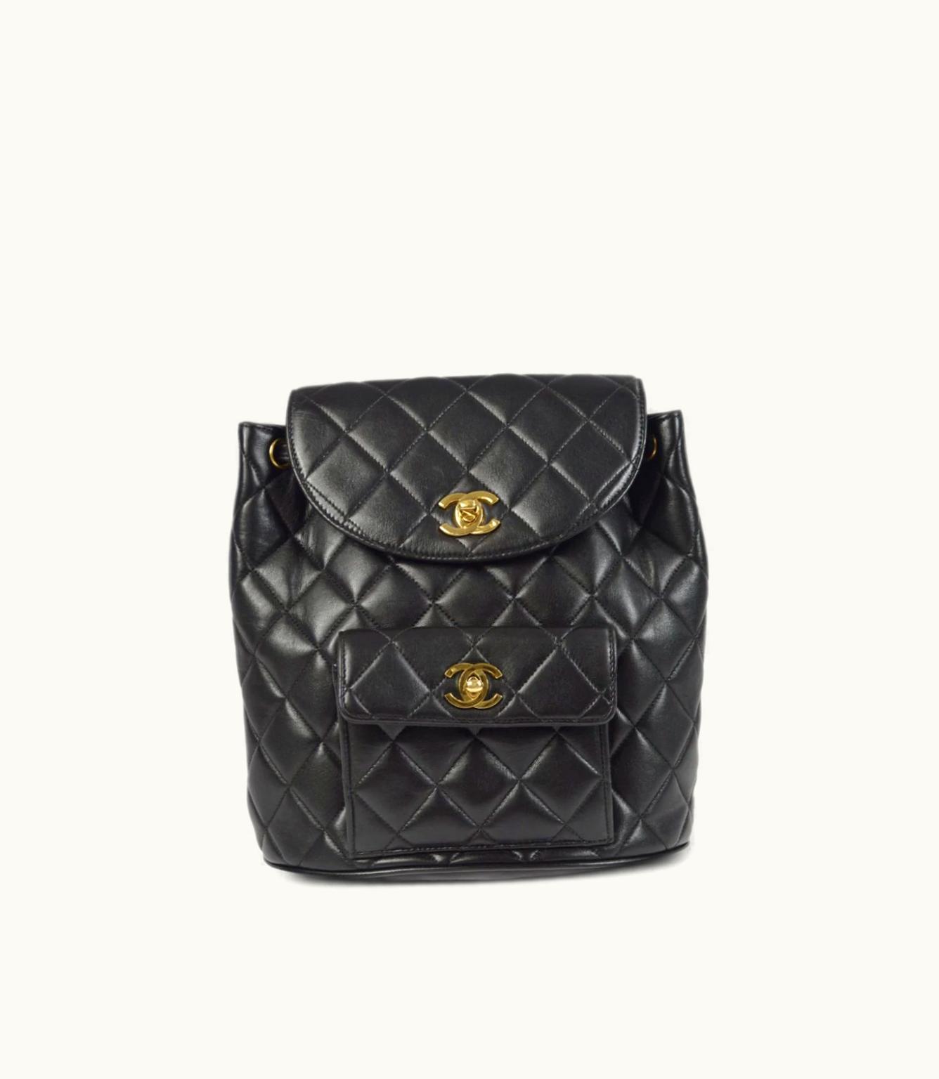 Chanel Chanel 1995 Duma Diamond-Quilting Backpack