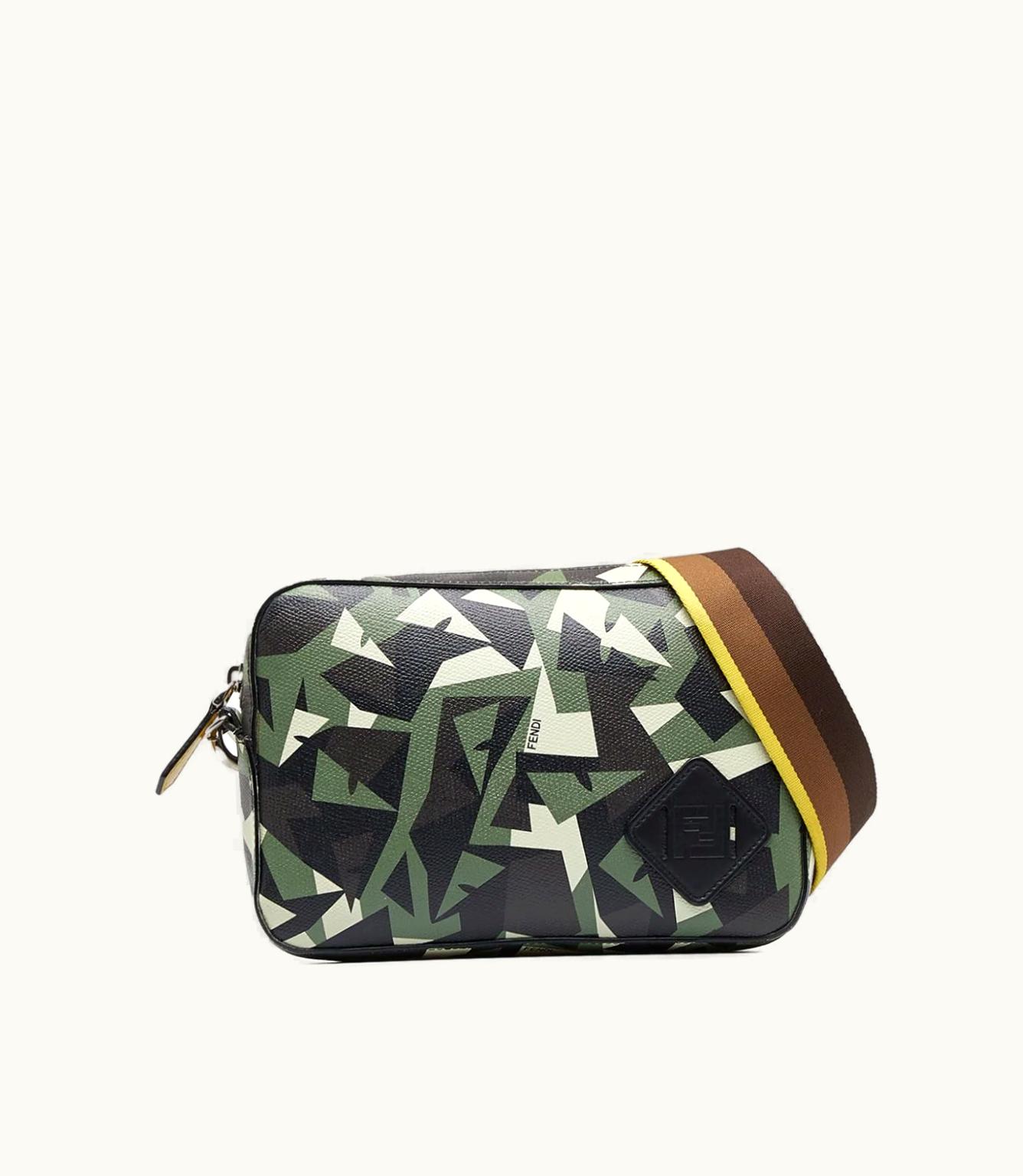 Fendi Fendi 2012-2023 Monster Eyes Camouflage Camera Bag