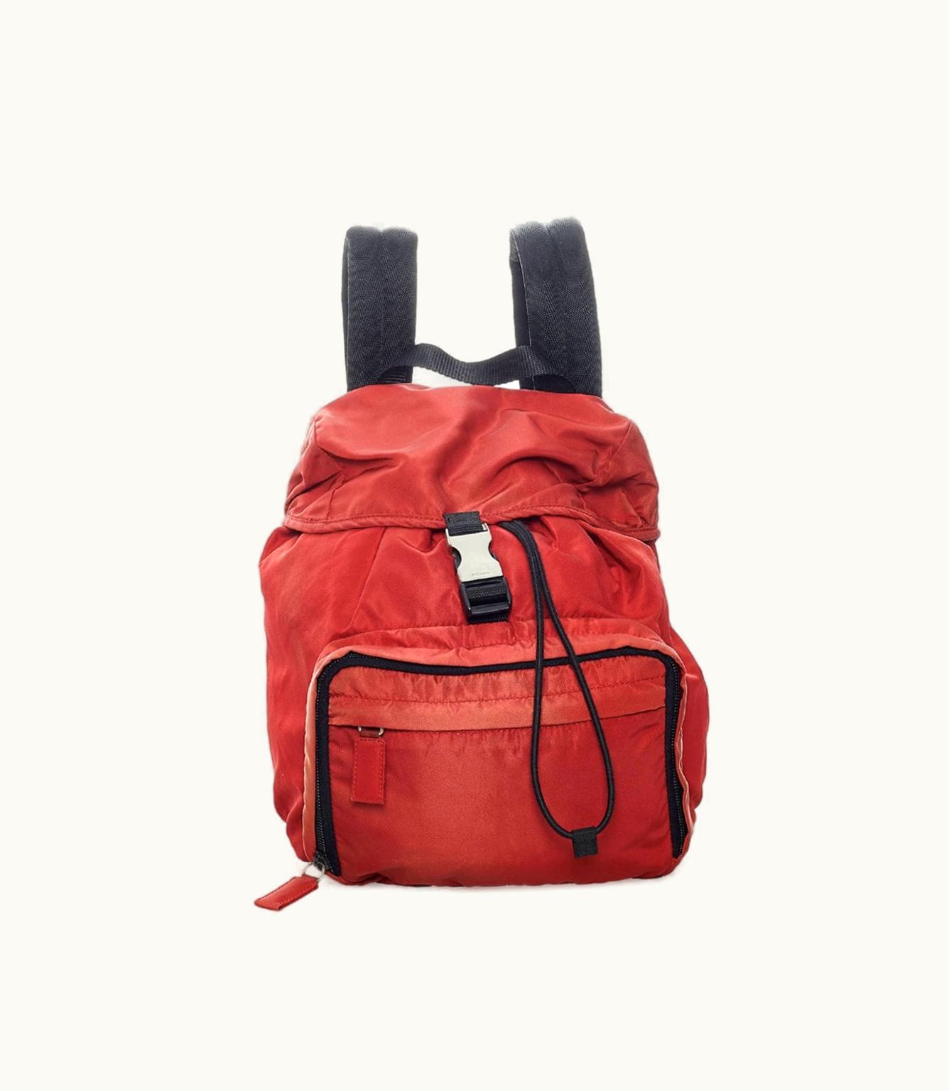 Prada Prada Triangle Logo Backpack