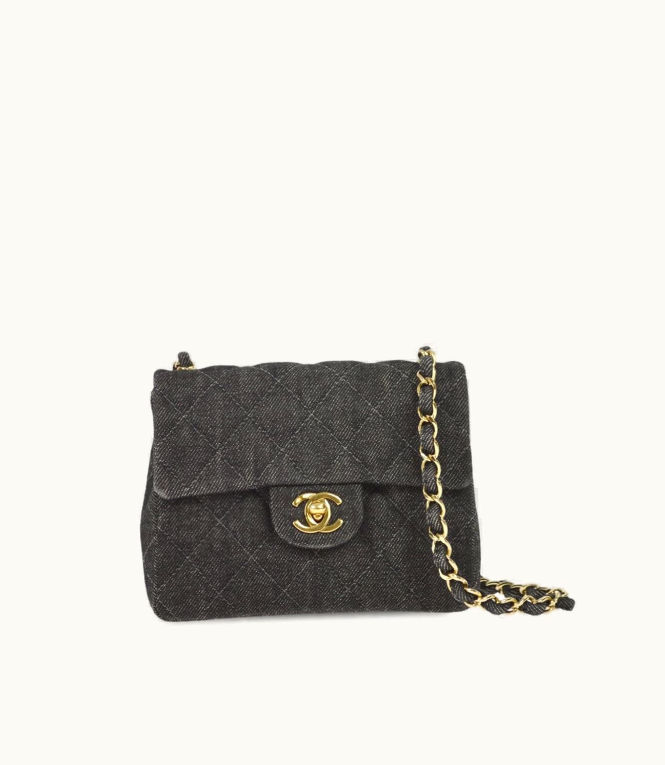 Chanel Chanel 1998 Mini Classic Flap Denim Shoulder Bag