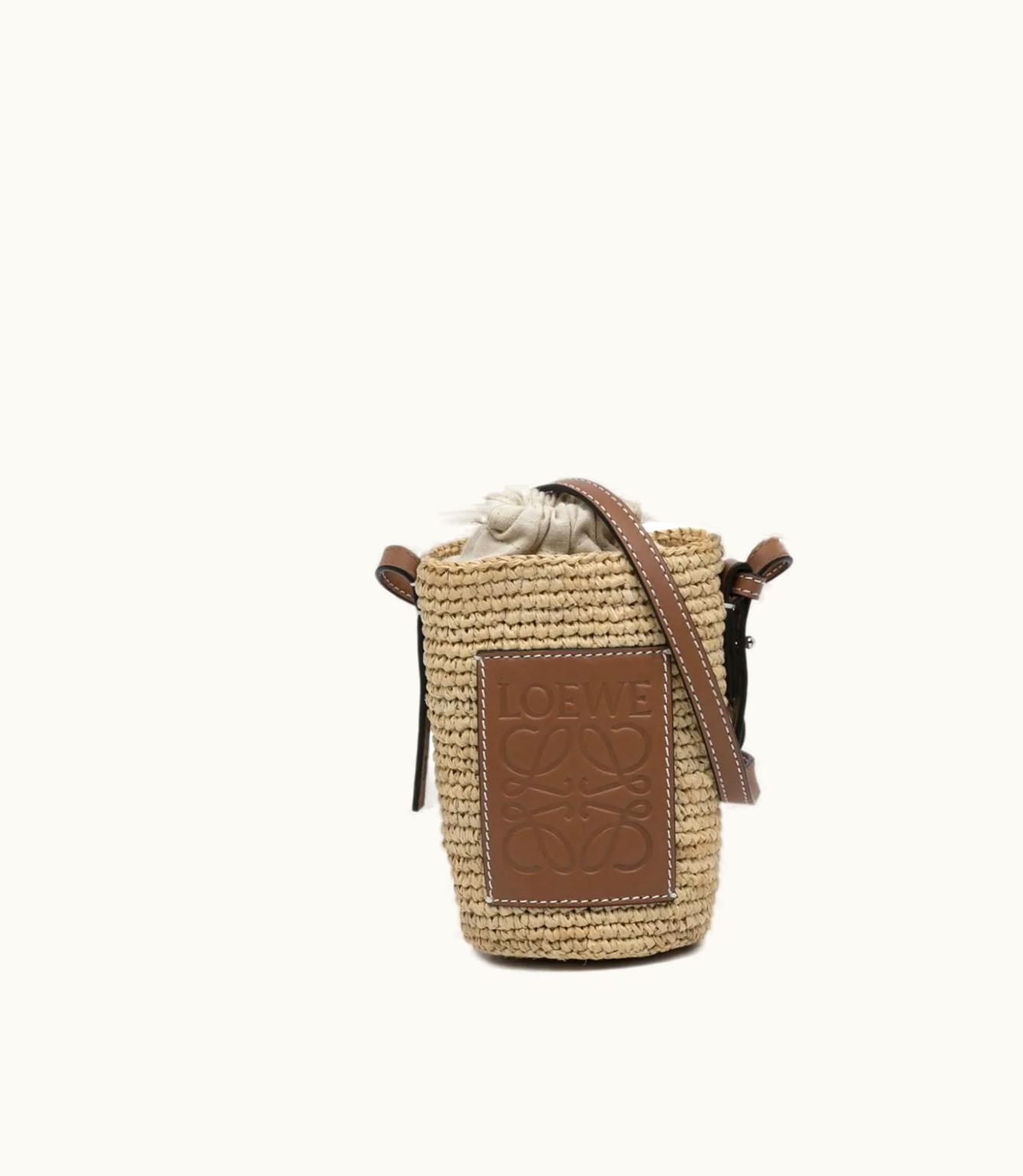 Loewe Loewe 2010-2023 Paula Ibiza Mini Raffia Bucket Bag